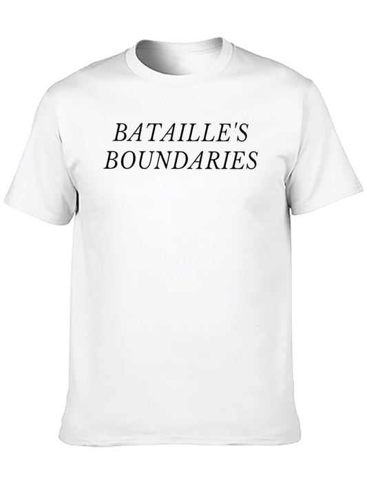 Batailles Boundaries Graphic Tee - Soft Black Cotton