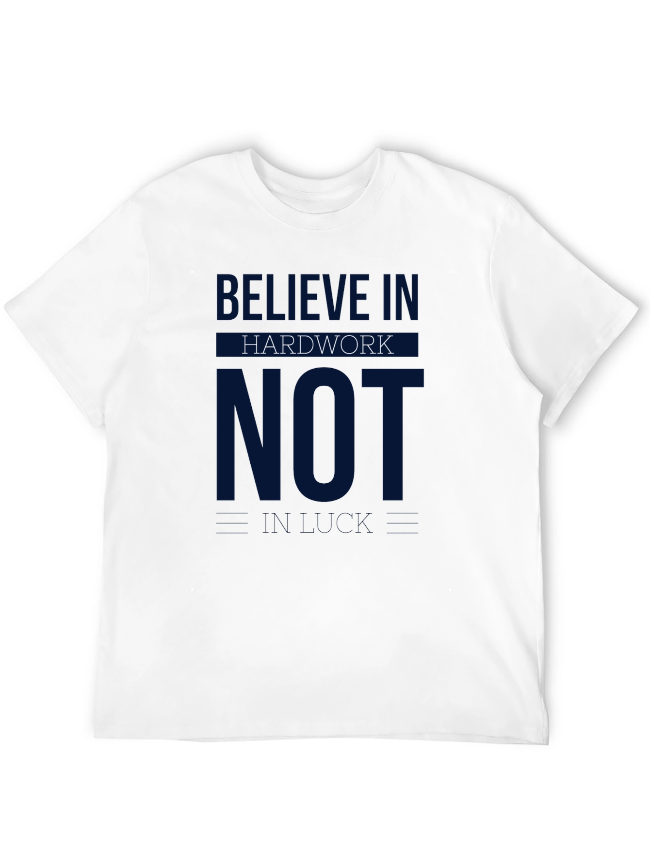 Believe in Hard Work Black Graphic Tee