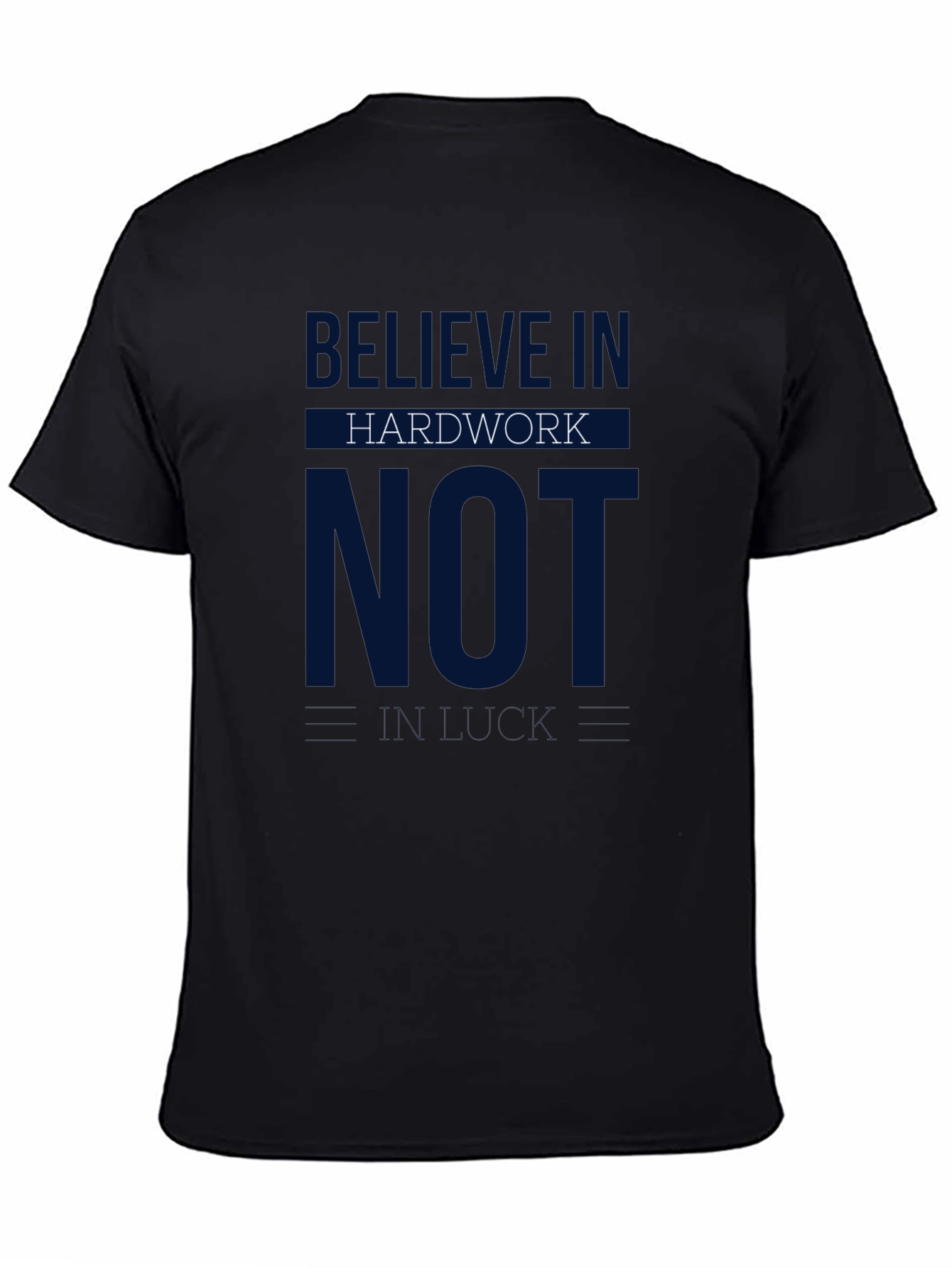 Believe in Hard Work Black Graphic Tee