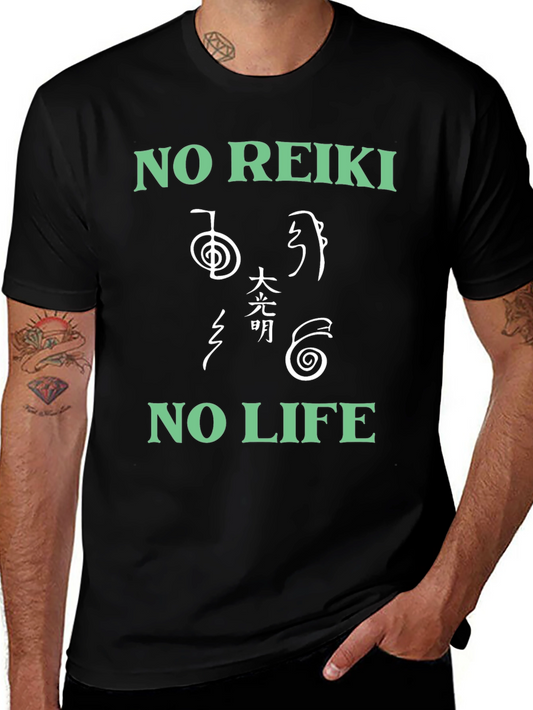 Reiki Energy Healing Symbol T-Shirt - No Reiki No Life!