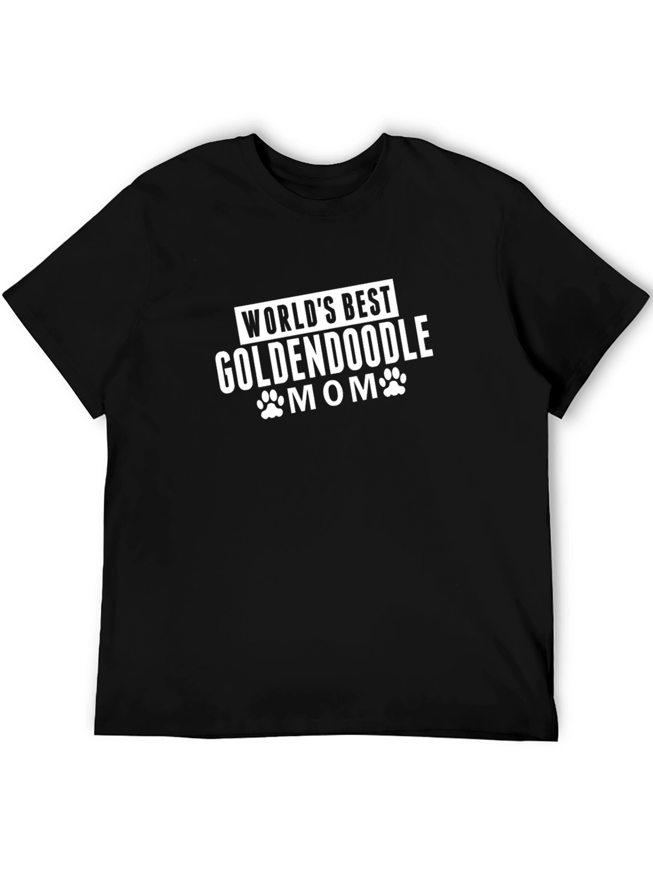 Goldendoodle Mom Graphic Tee - Black Cotton T-Shirt