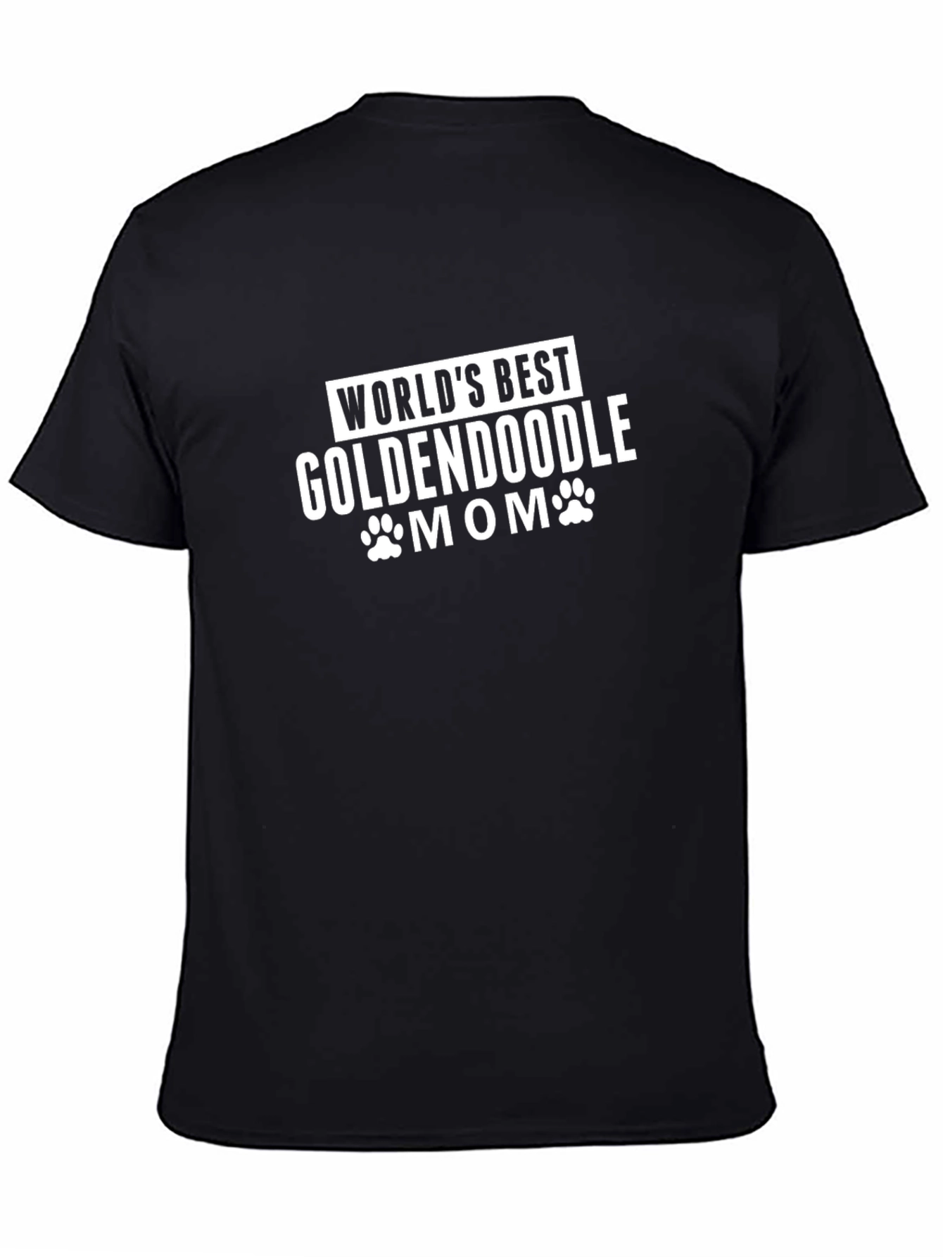 Goldendoodle Mom Graphic Tee - Black Cotton T-Shirt