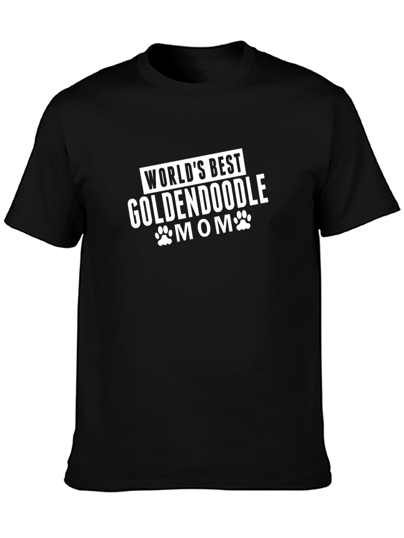 Goldendoodle Mom Graphic Tee - Black Cotton T-Shirt