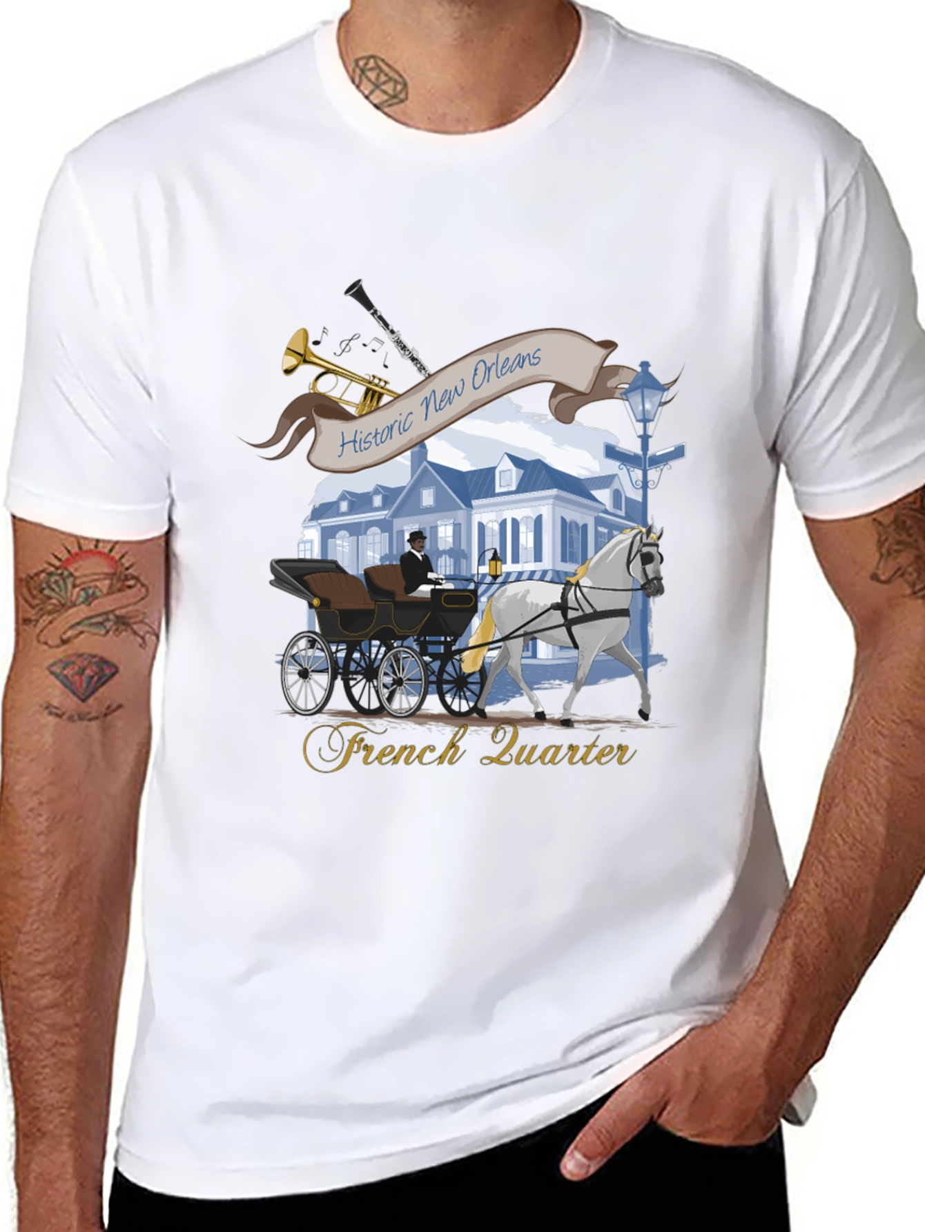 Historic New Orleans French Quarter T-Shirt