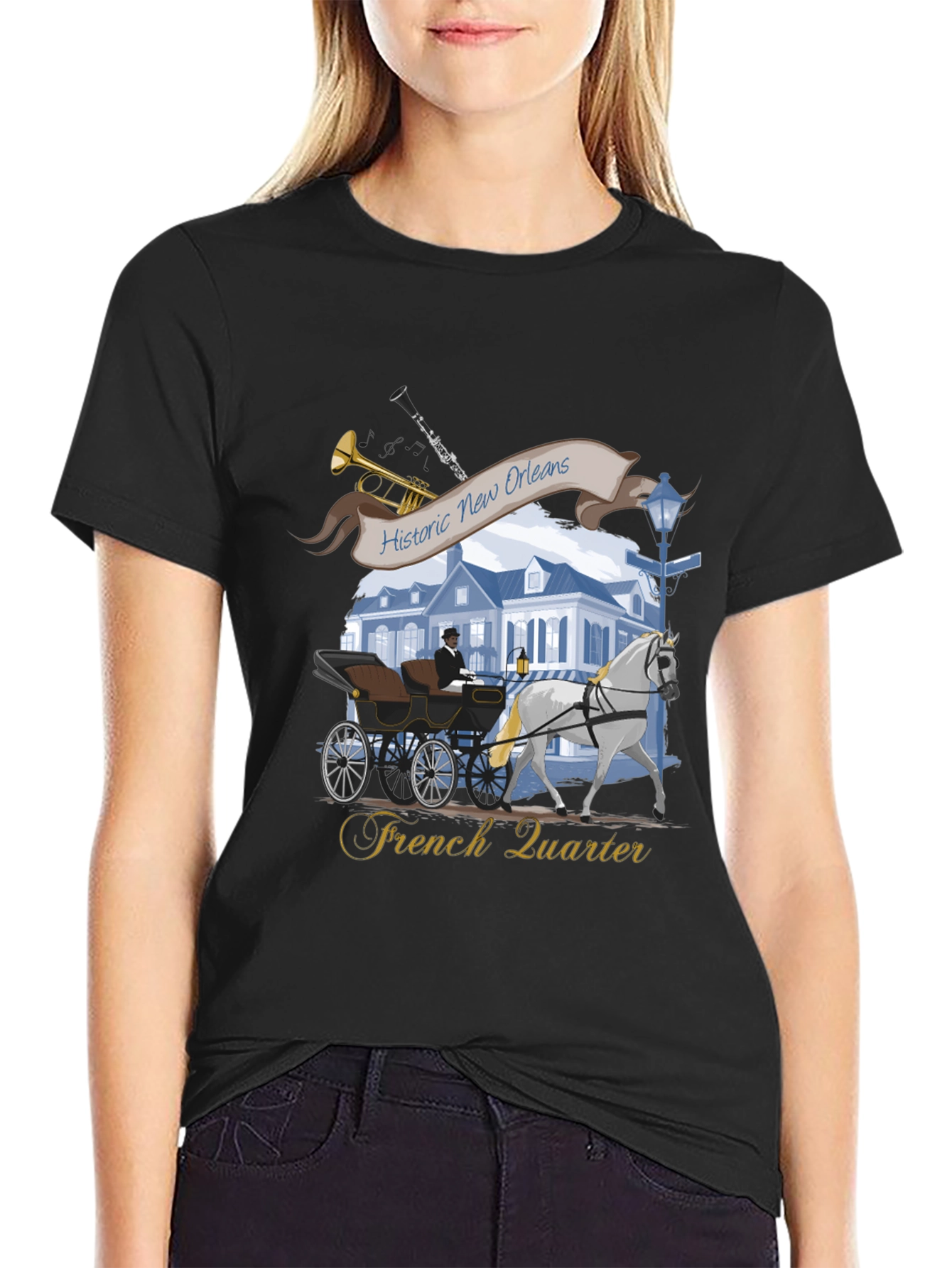 Historic New Orleans French Quarter T-Shirt