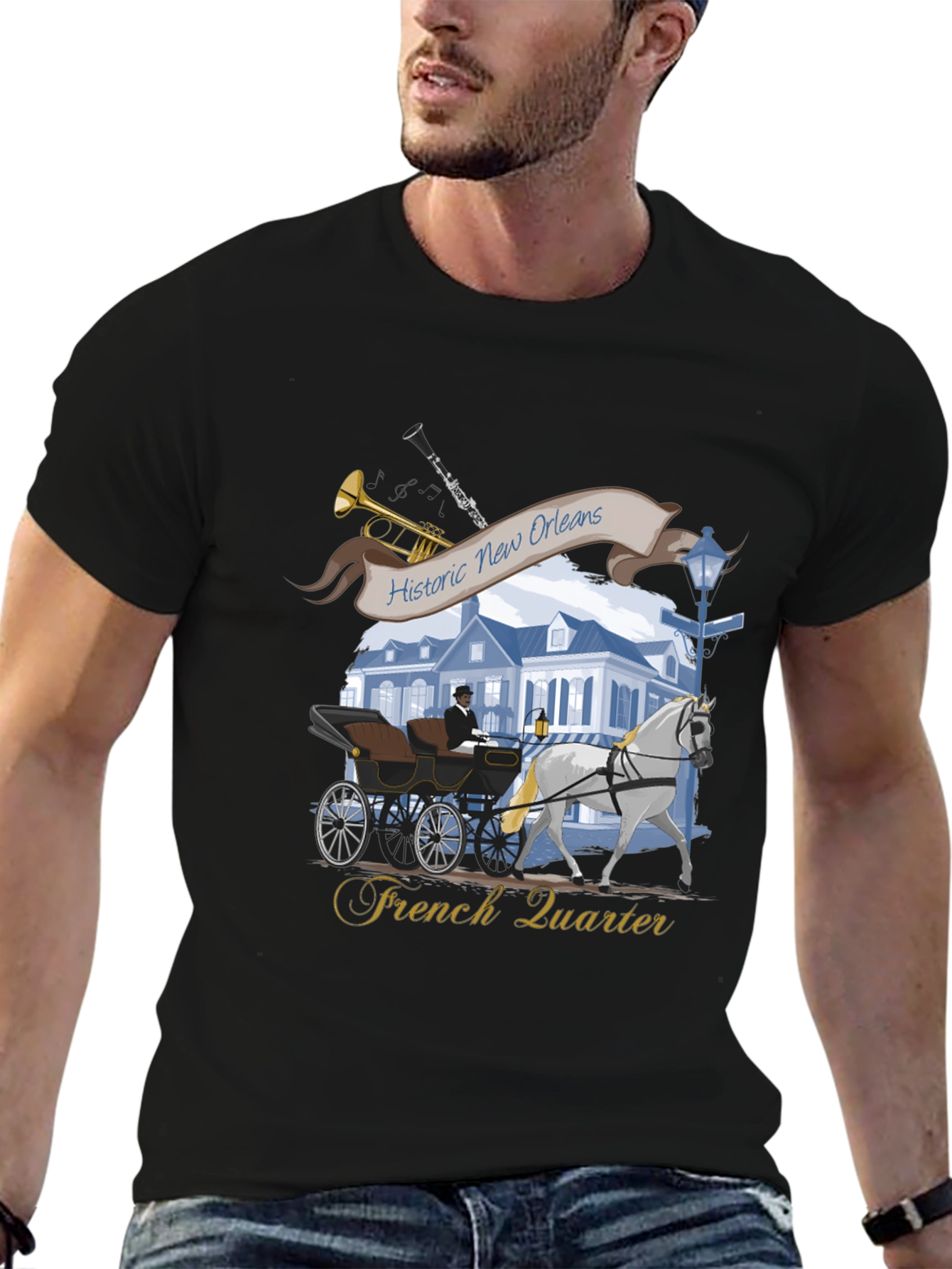Historic New Orleans French Quarter T-Shirt