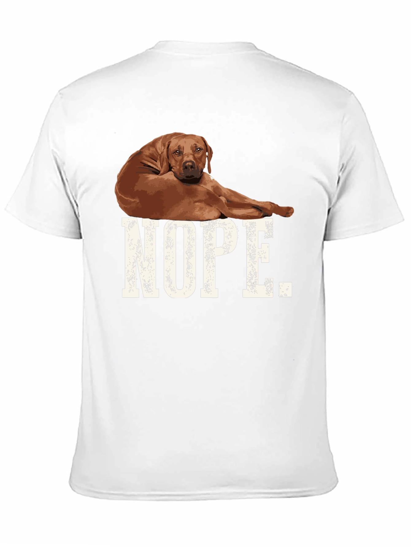 Nope Dog Graphic T-Shirt Black