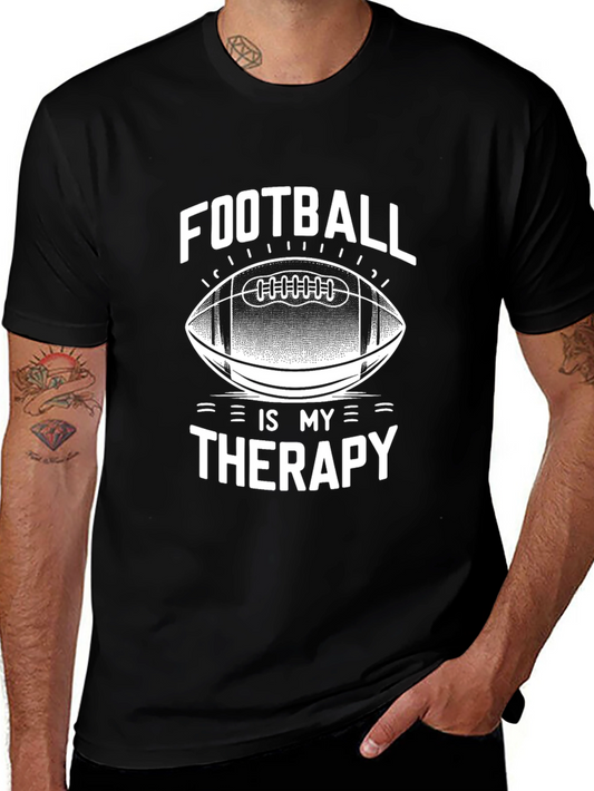 Football Is My Therapy Graphic T-Shirt
