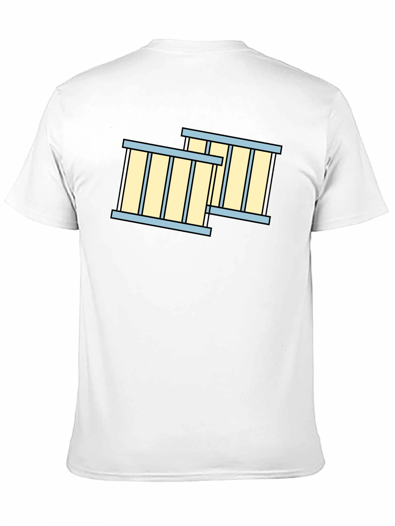 Jail Cell Bars Graphic T-Shirt - Black