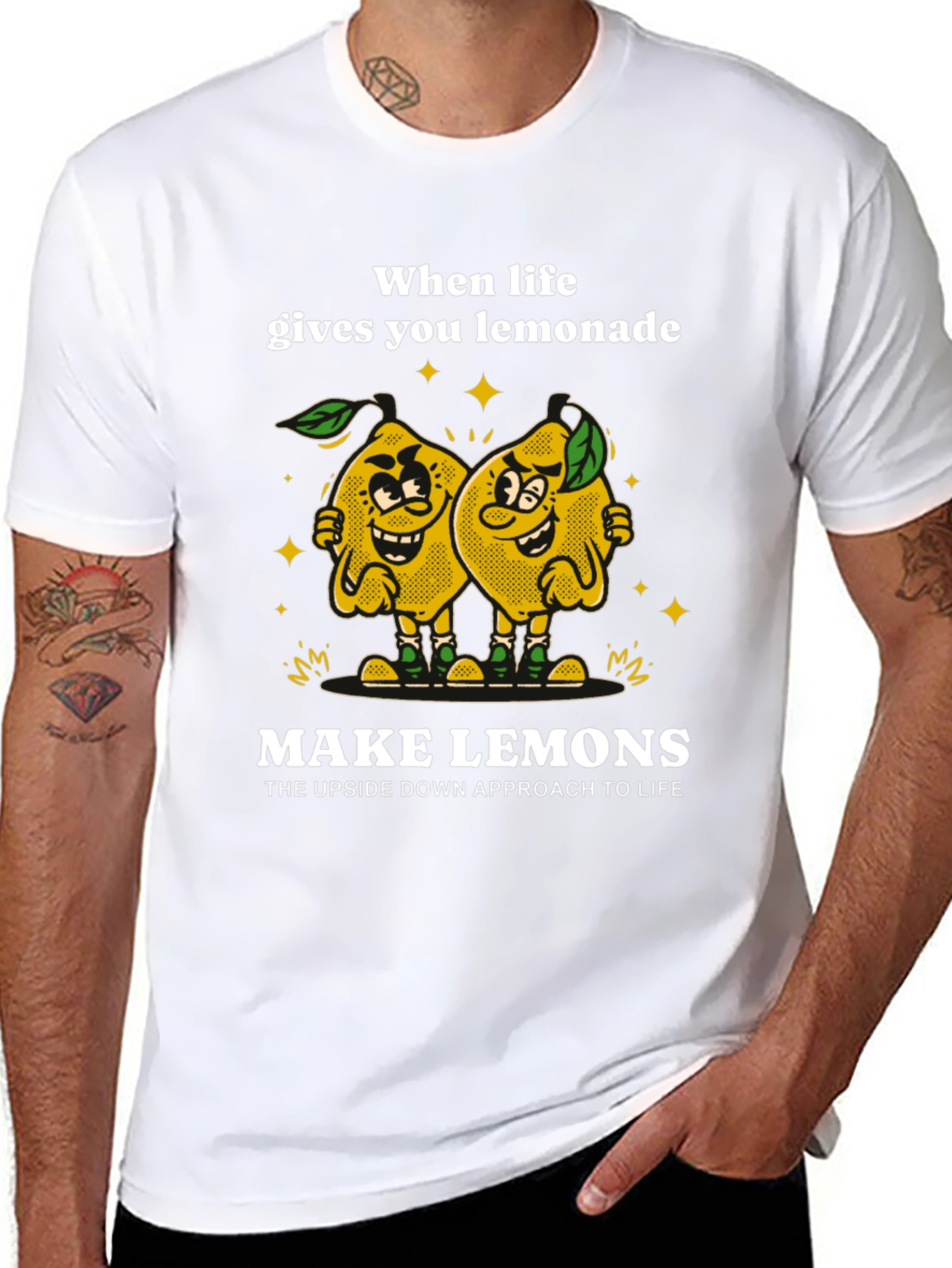 Funny Lemon Graphic Tee - Make Lemons T-Shirt