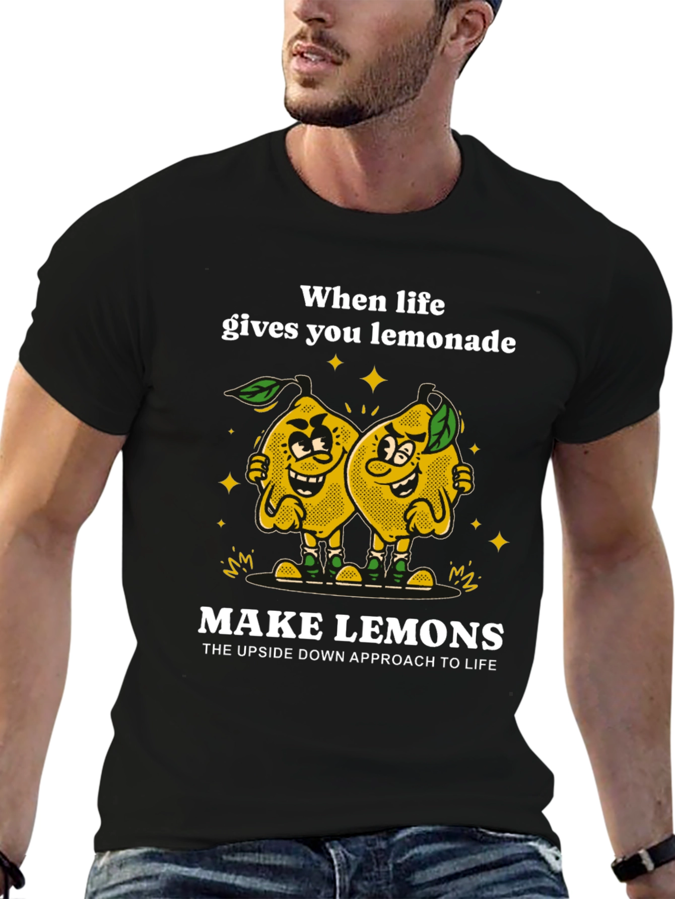 Funny Lemon Graphic Tee - Make Lemons T-Shirt