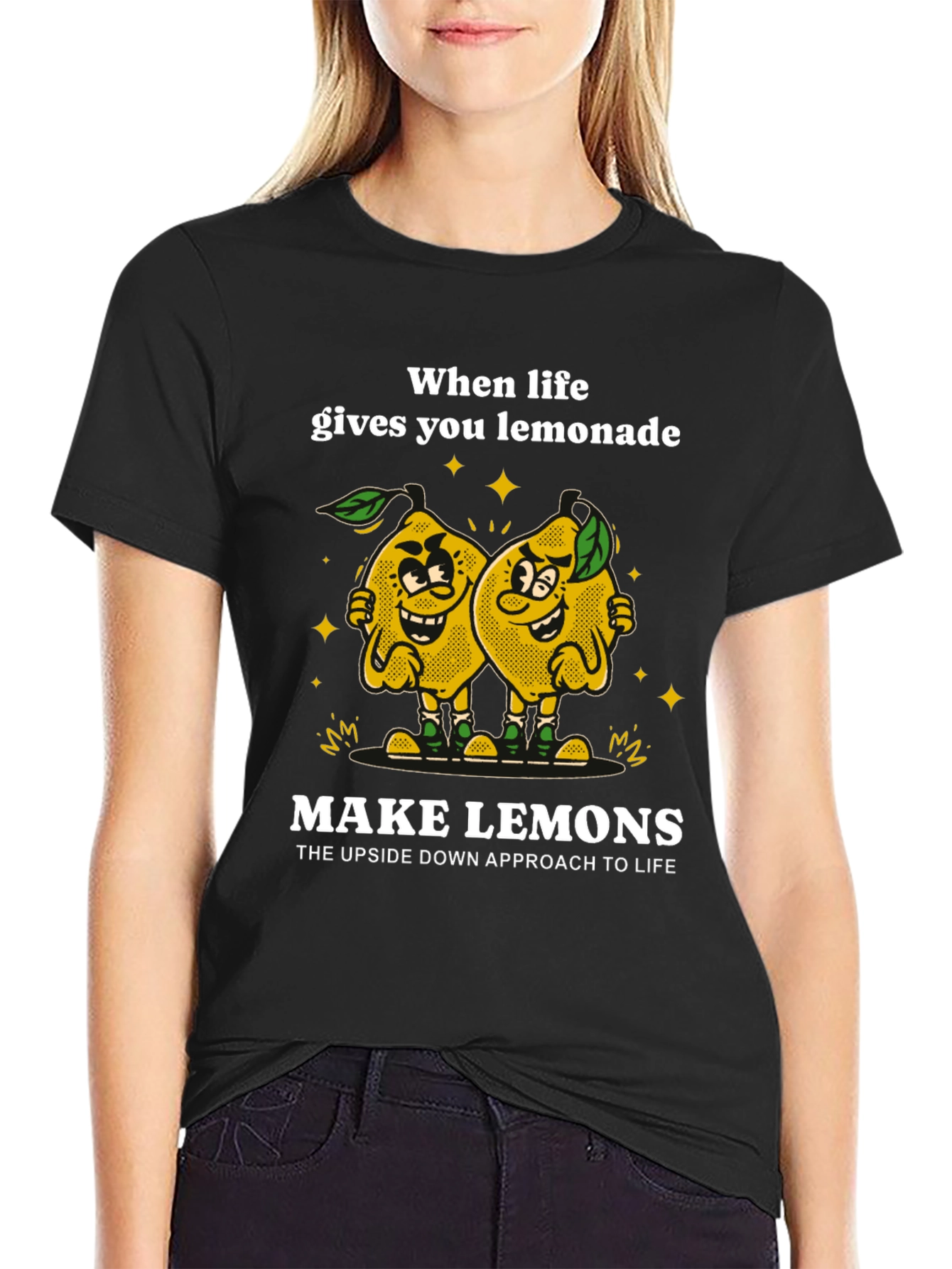 Funny Lemon Graphic Tee - Make Lemons T-Shirt
