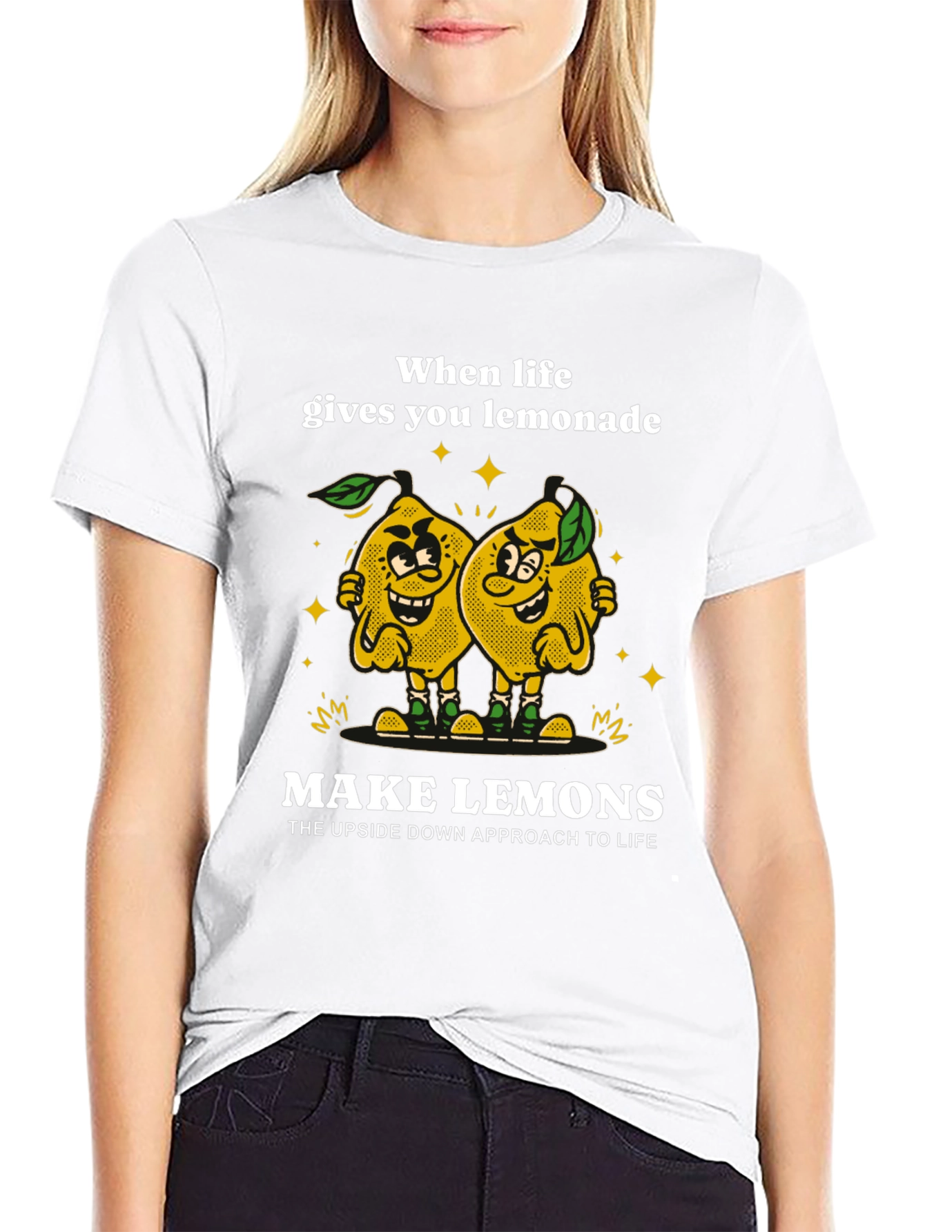 Funny Lemon Graphic Tee - Make Lemons T-Shirt