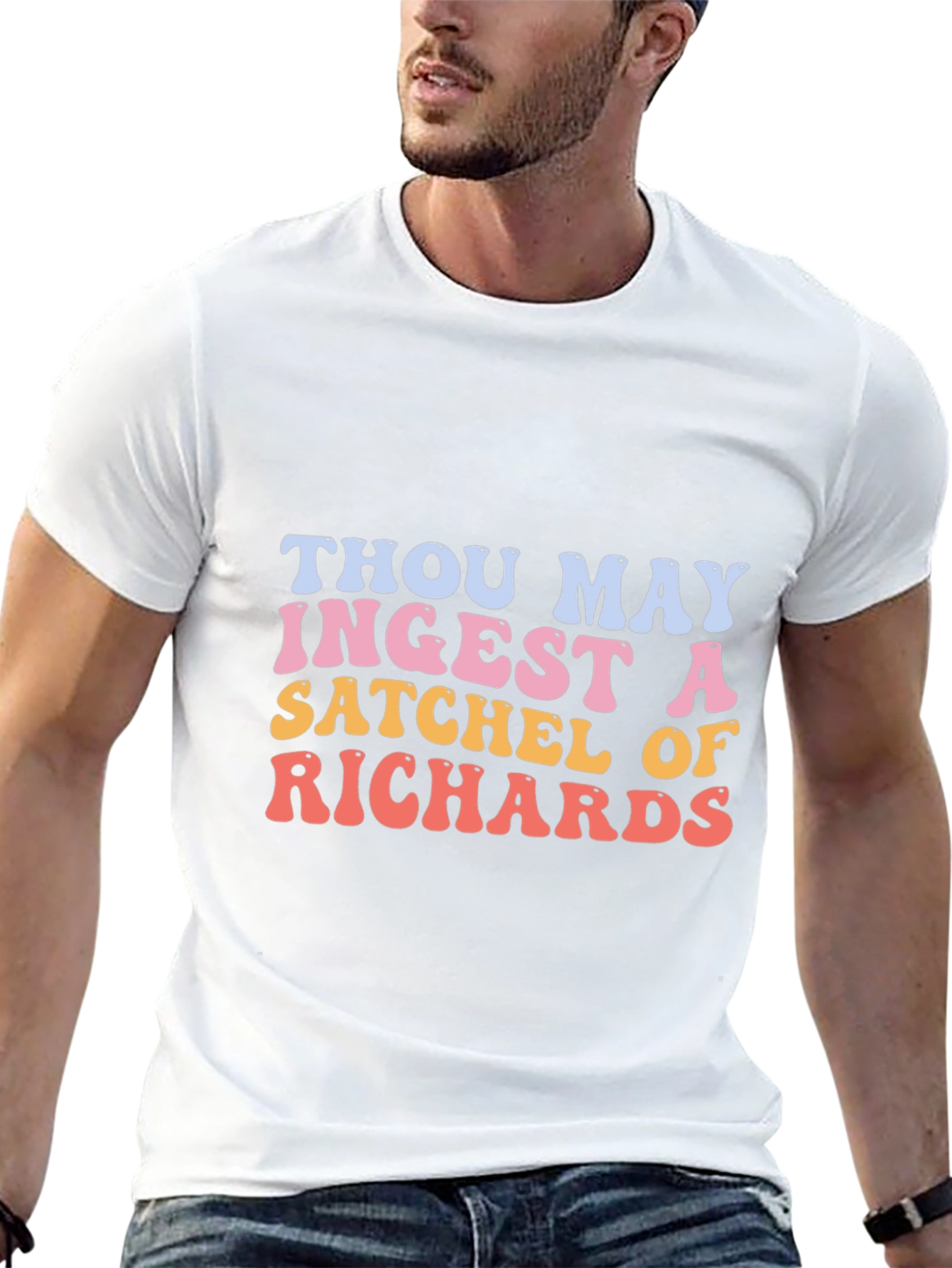 Satchel of Richards Graphic Tee - Trendy Humor