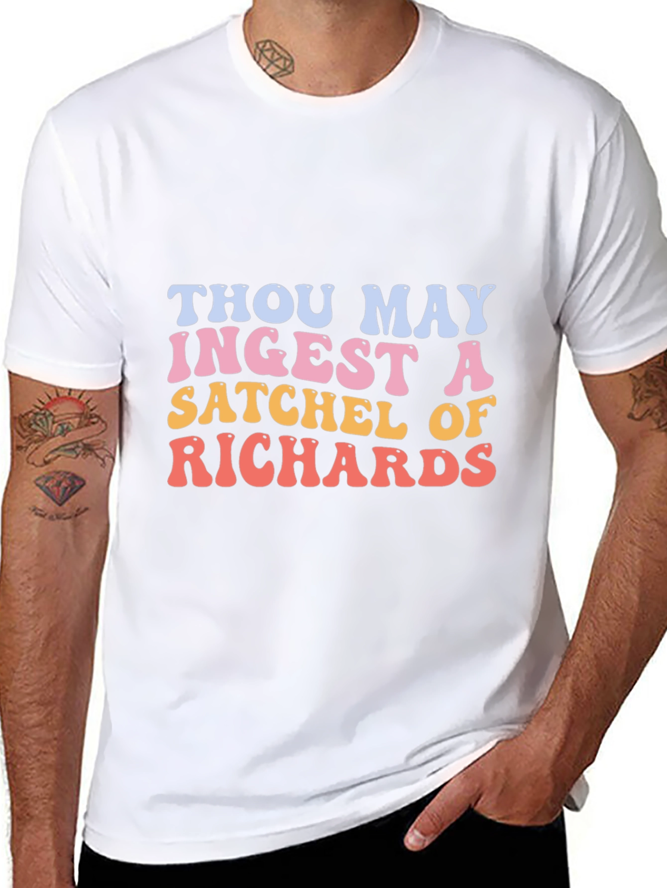 Satchel of Richards Graphic Tee - Trendy Humor