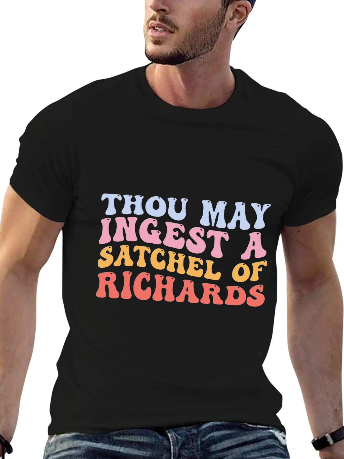 Satchel of Richards Graphic Tee - Trendy Humor