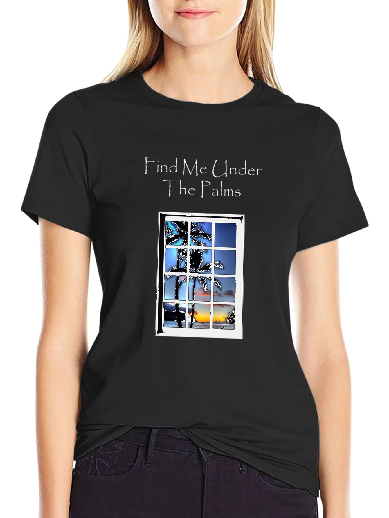 Find Me Under the Palms Graphic T-Shirt