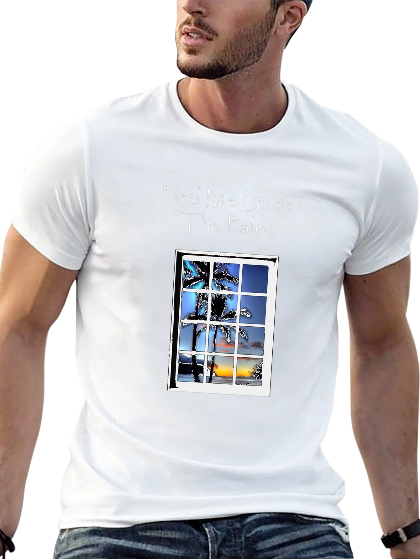 Find Me Under the Palms Graphic T-Shirt