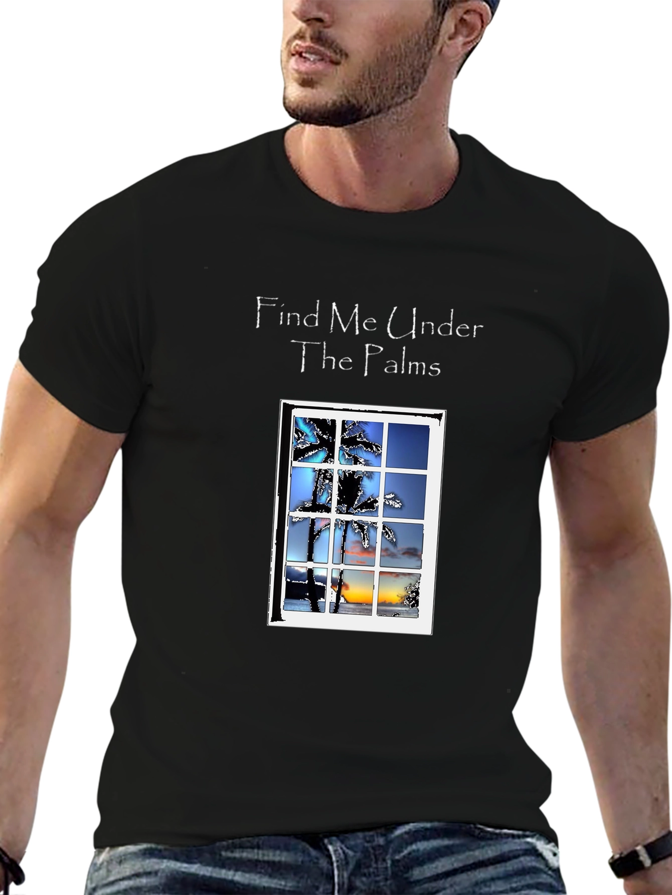 Find Me Under the Palms Graphic T-Shirt