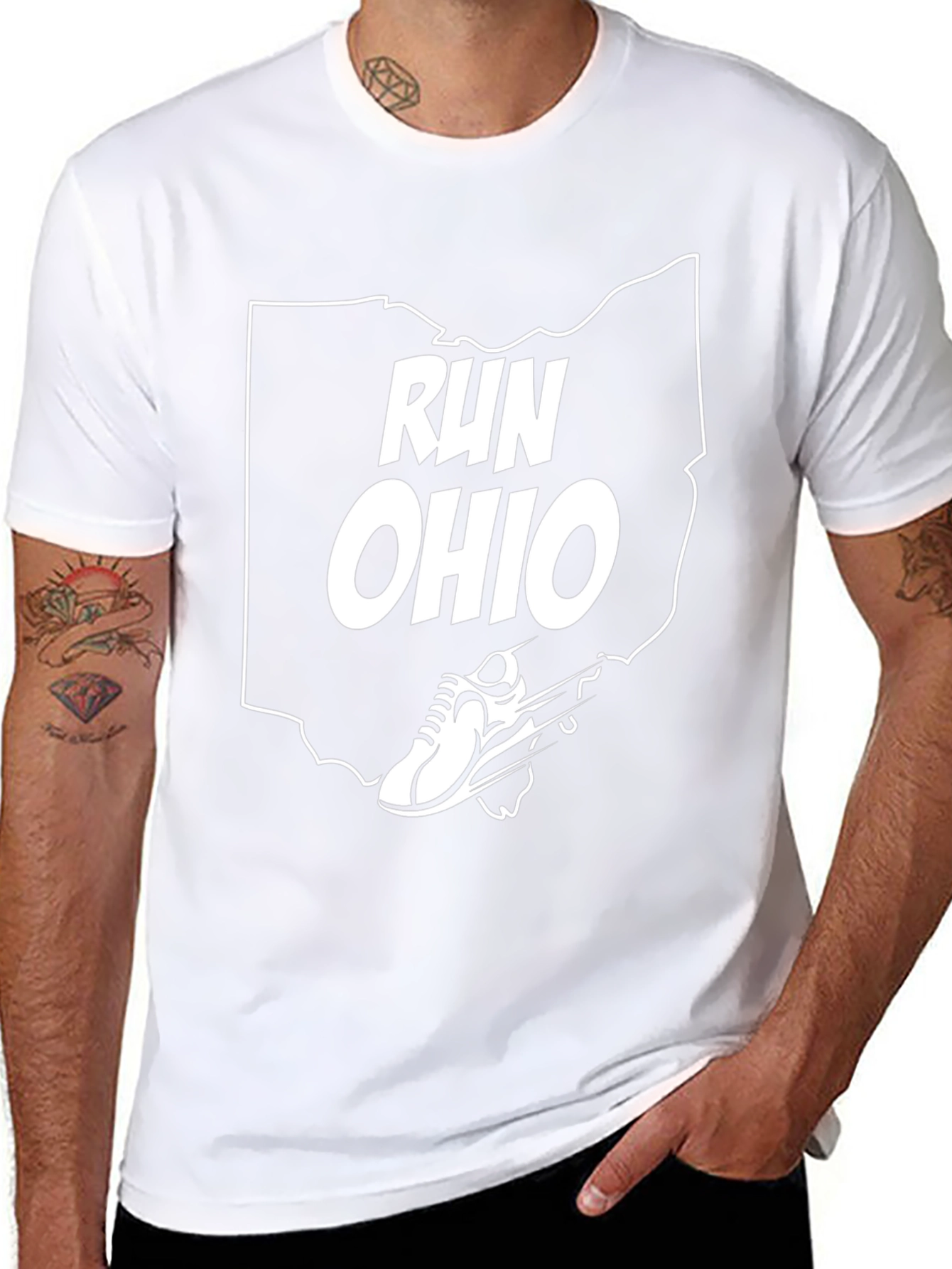 Run Ohio State Outline T-Shirt