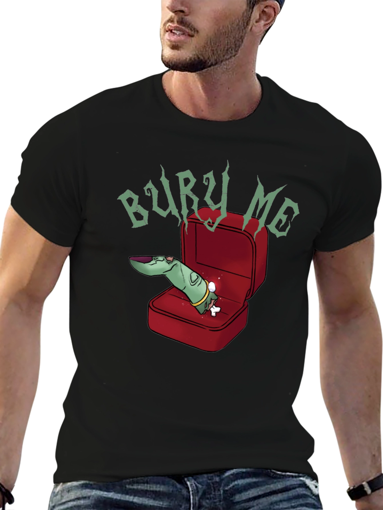 Bury Me T-Shirt - Zombie Finger Ring