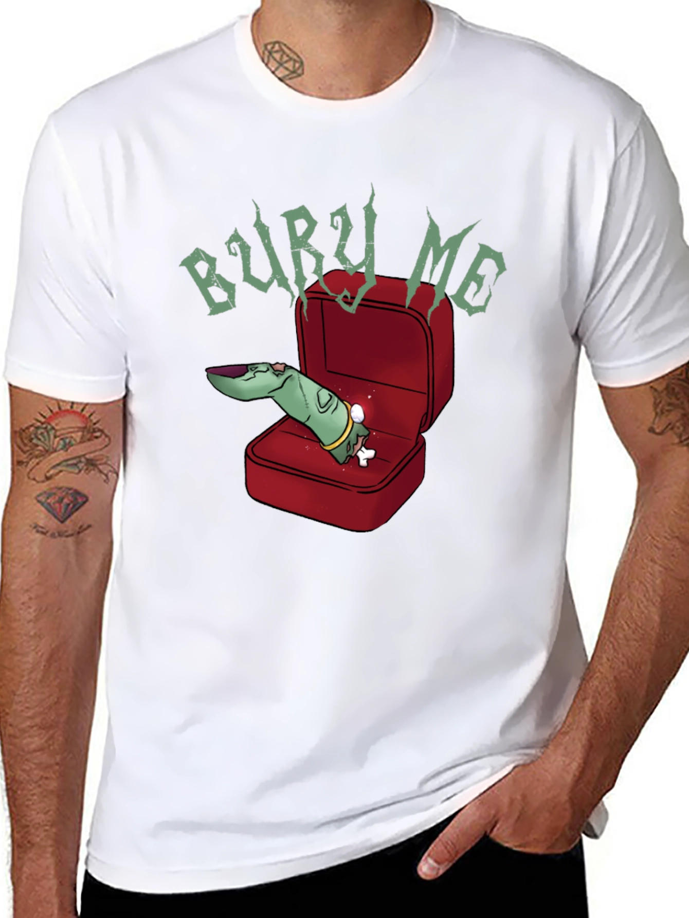 Bury Me T-Shirt - Zombie Finger Ring