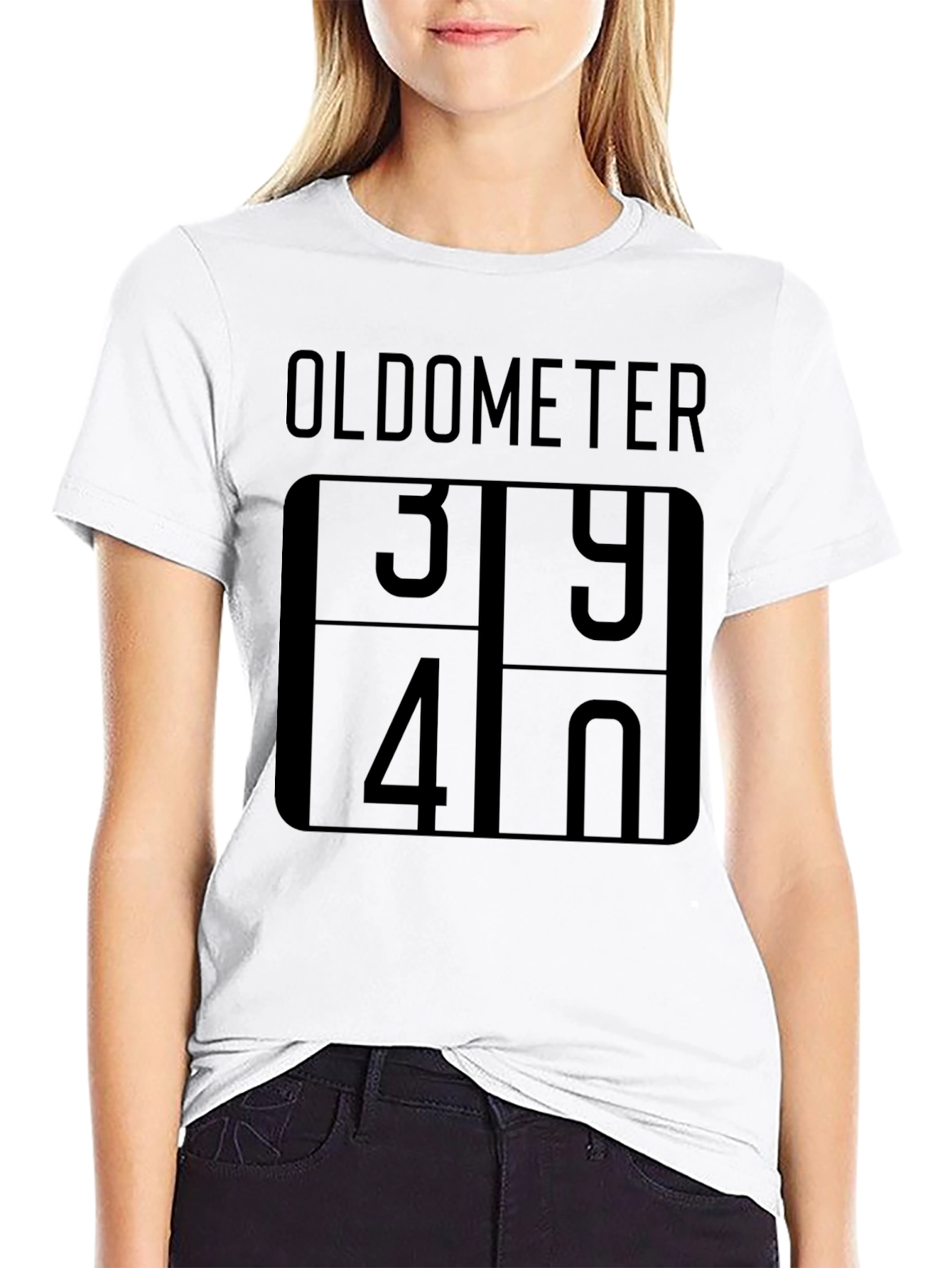 Oldometer 40 T-Shirt - Funny Age Birthday Tee