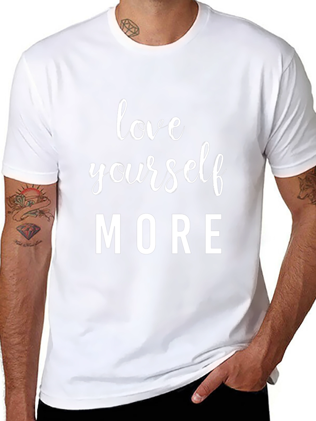 Love Yourself More Graphic Tee - Black T-Shirt