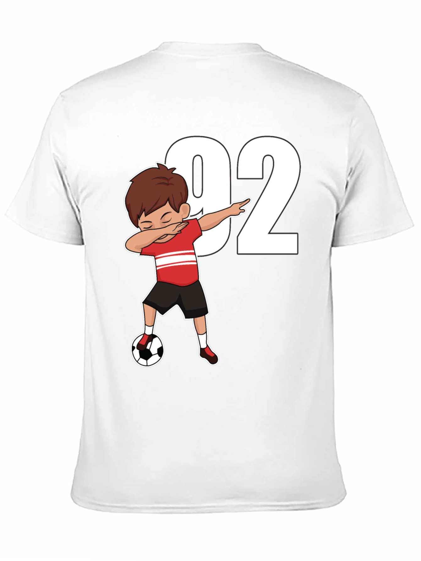 Soccer Dab Boy 92 Black T-Shirt