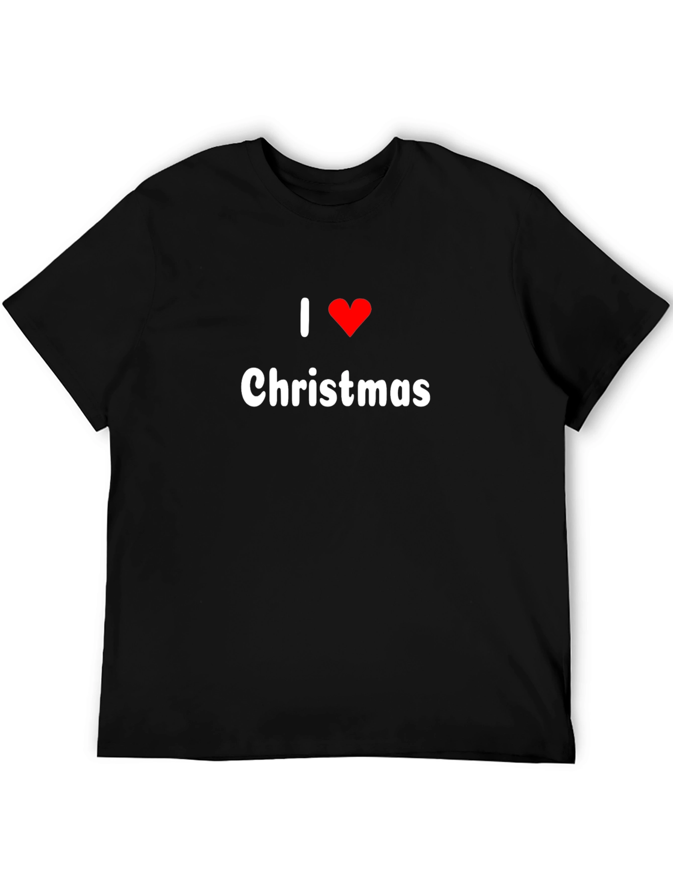 I Heart Christmas Black T-Shirt