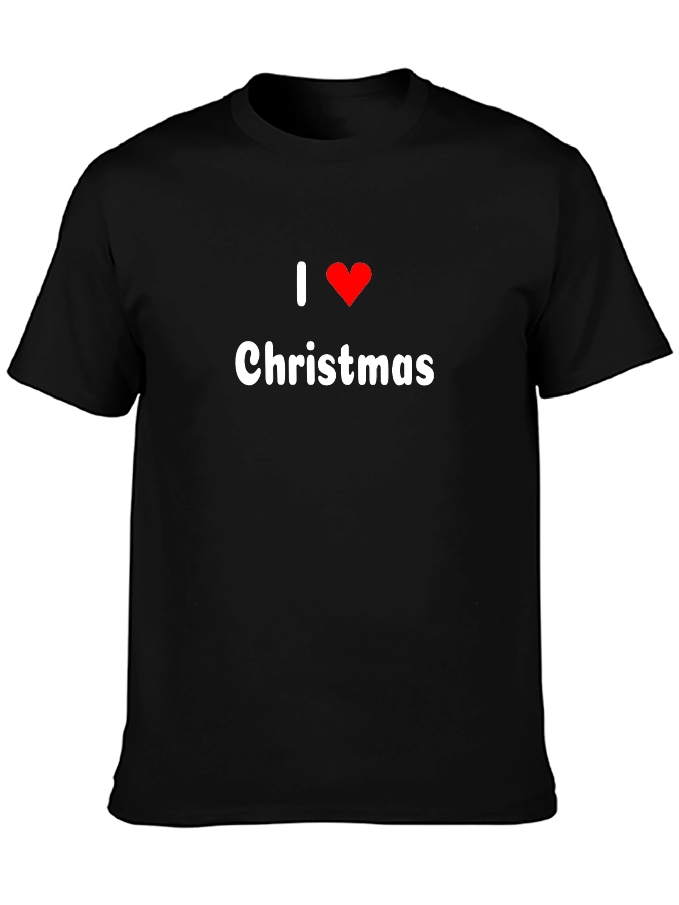 I Heart Christmas Black T-Shirt