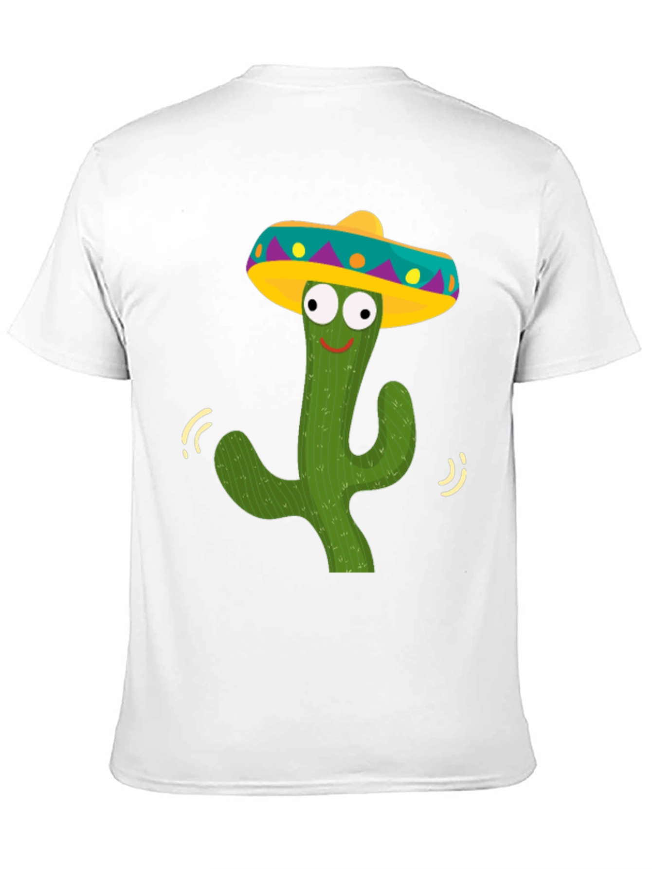 Funny Cactus Sombrero Graphic Tee - Fiesta Ready!