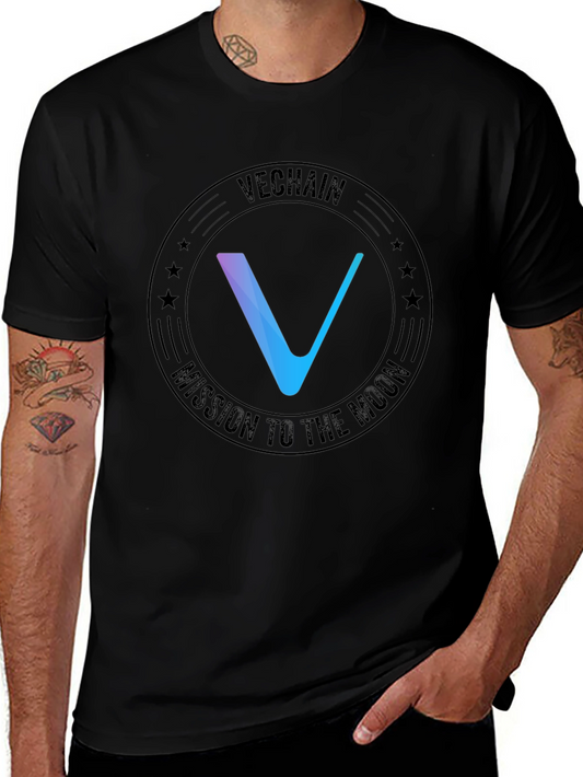 VeChain Mission to the Moon Black T-Shirt