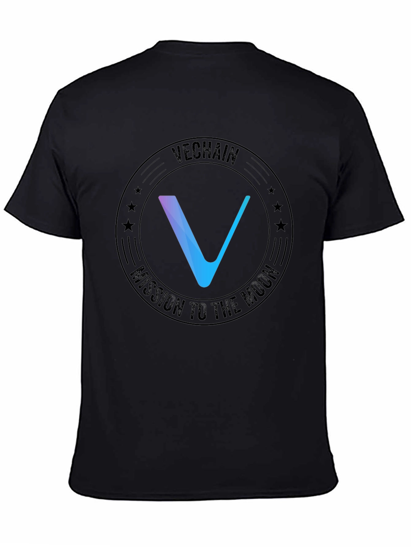 VeChain Mission to the Moon Black T-Shirt