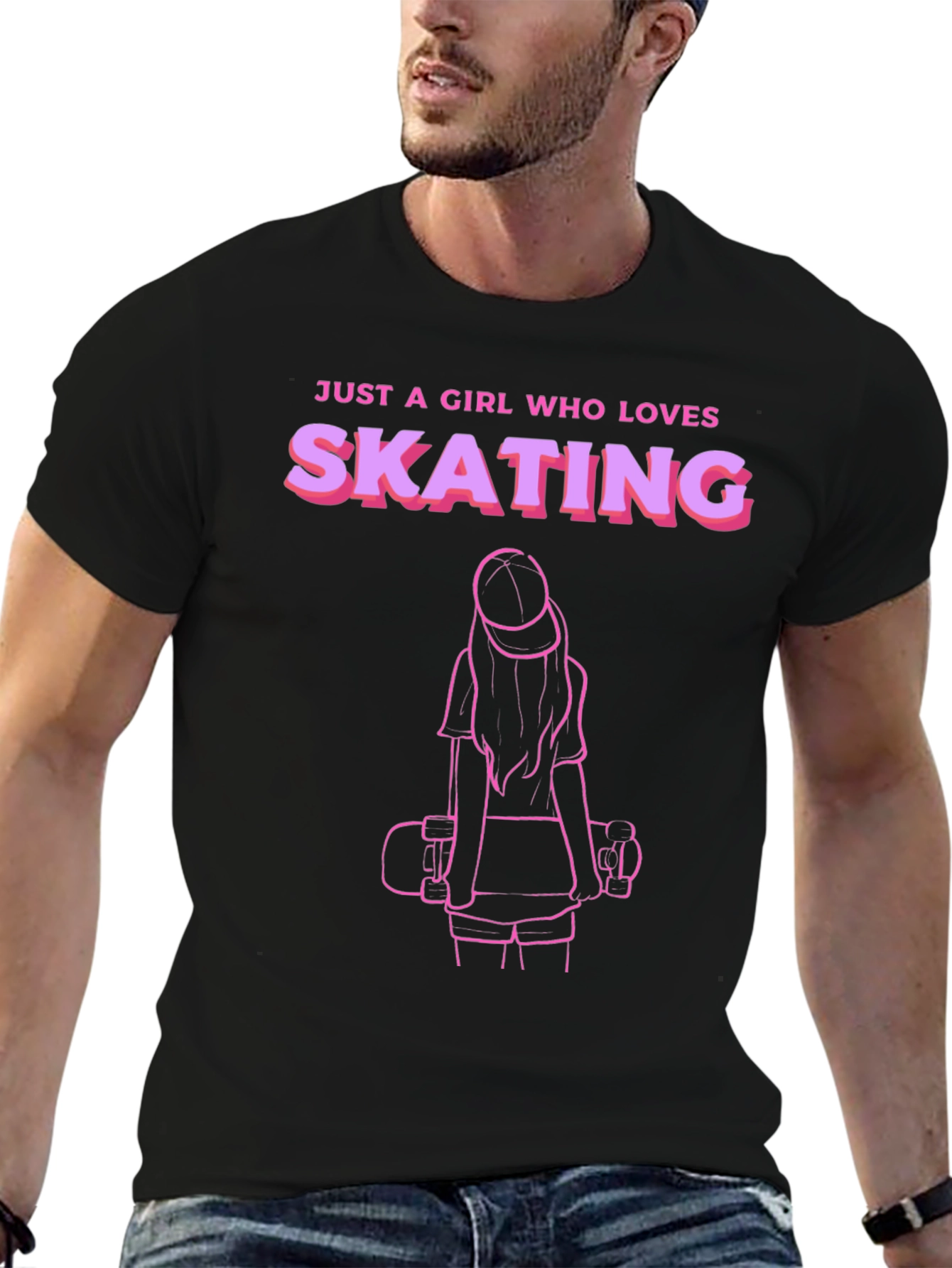 Girl Who Loves Skating T-Shirt