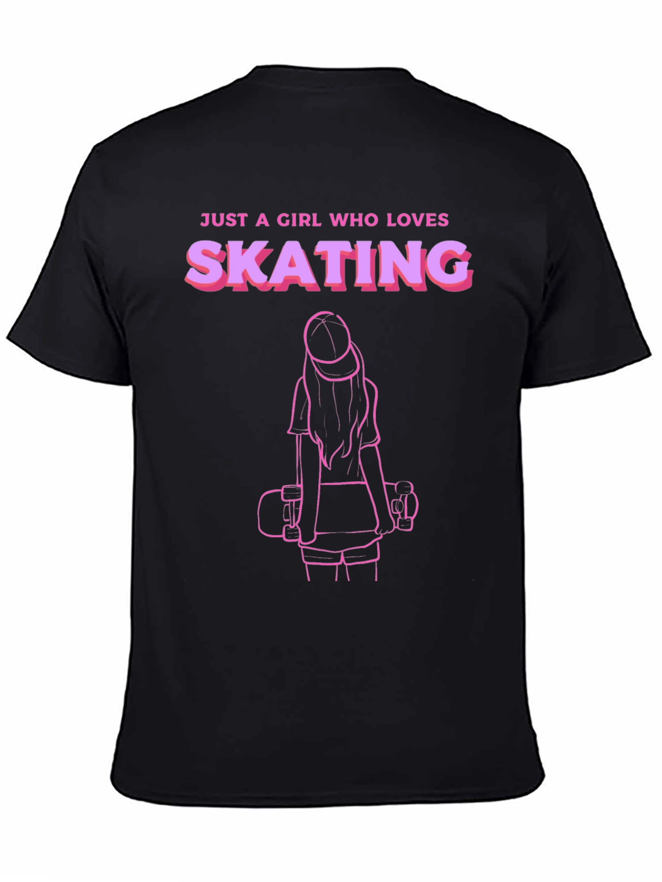 Girl Who Loves Skating T-Shirt