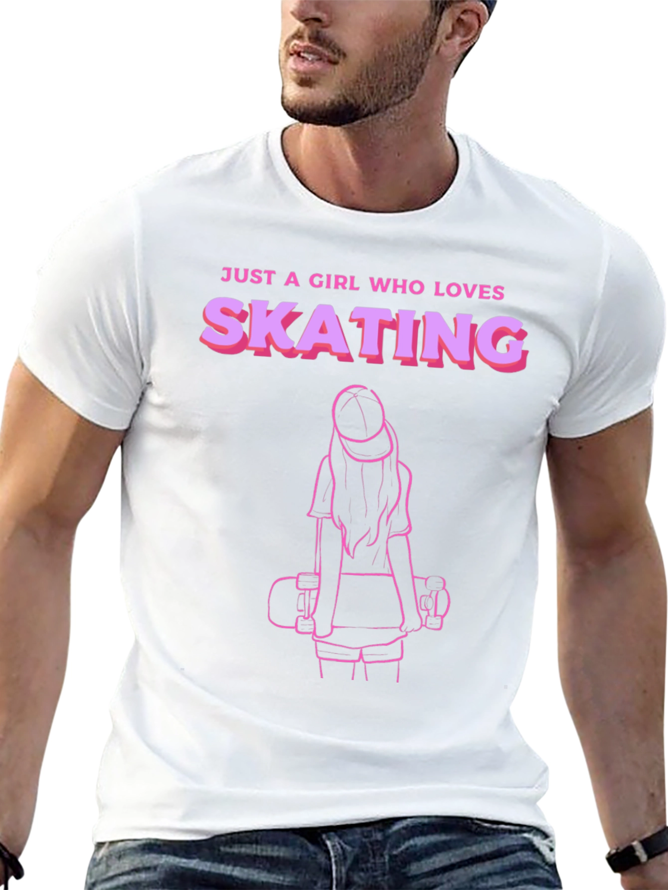 Girl Who Loves Skating T-Shirt