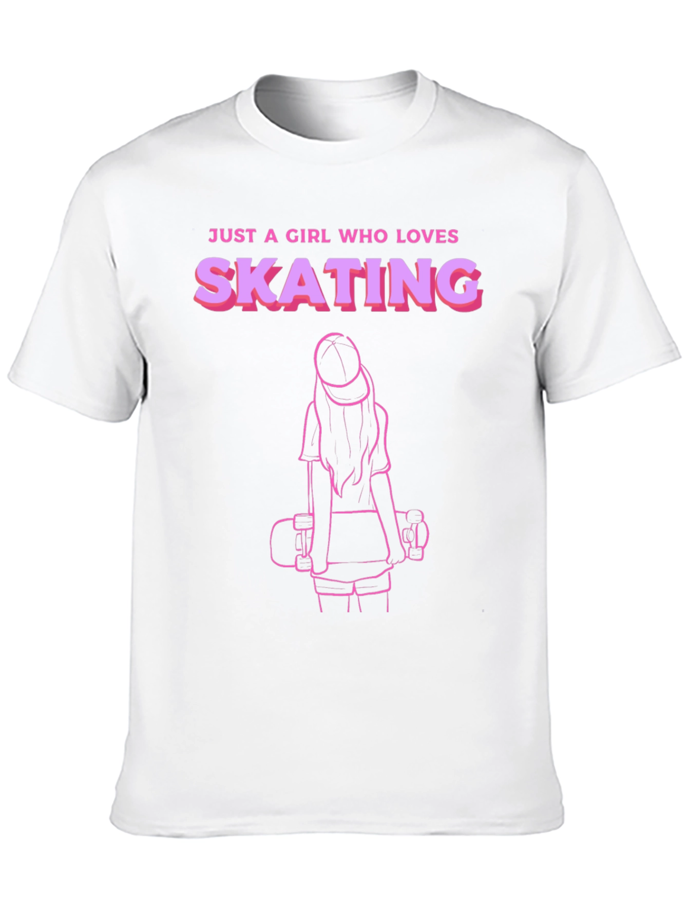 Girl Who Loves Skating T-Shirt