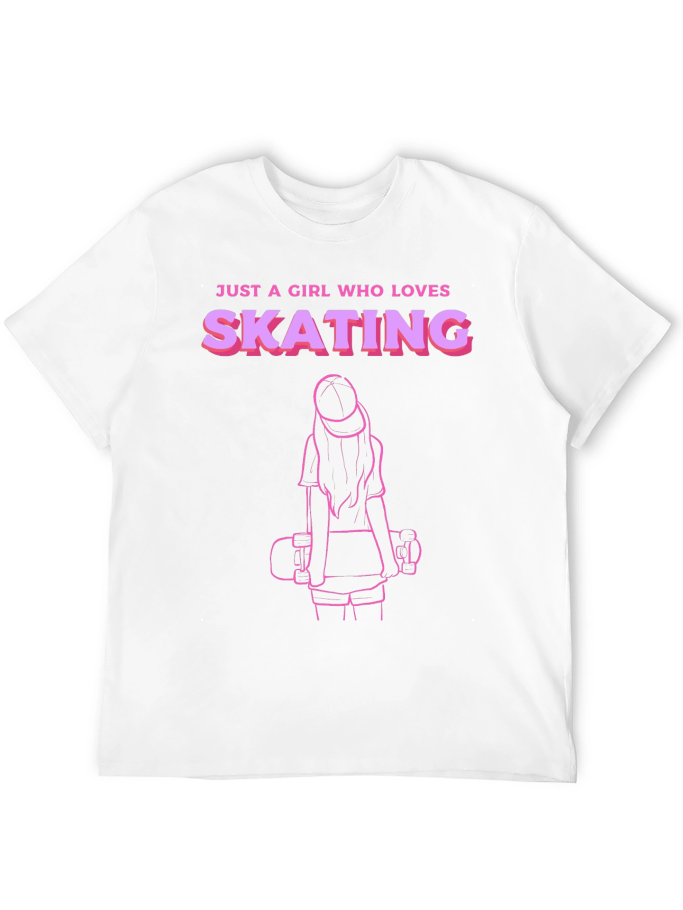 Girl Who Loves Skating T-Shirt