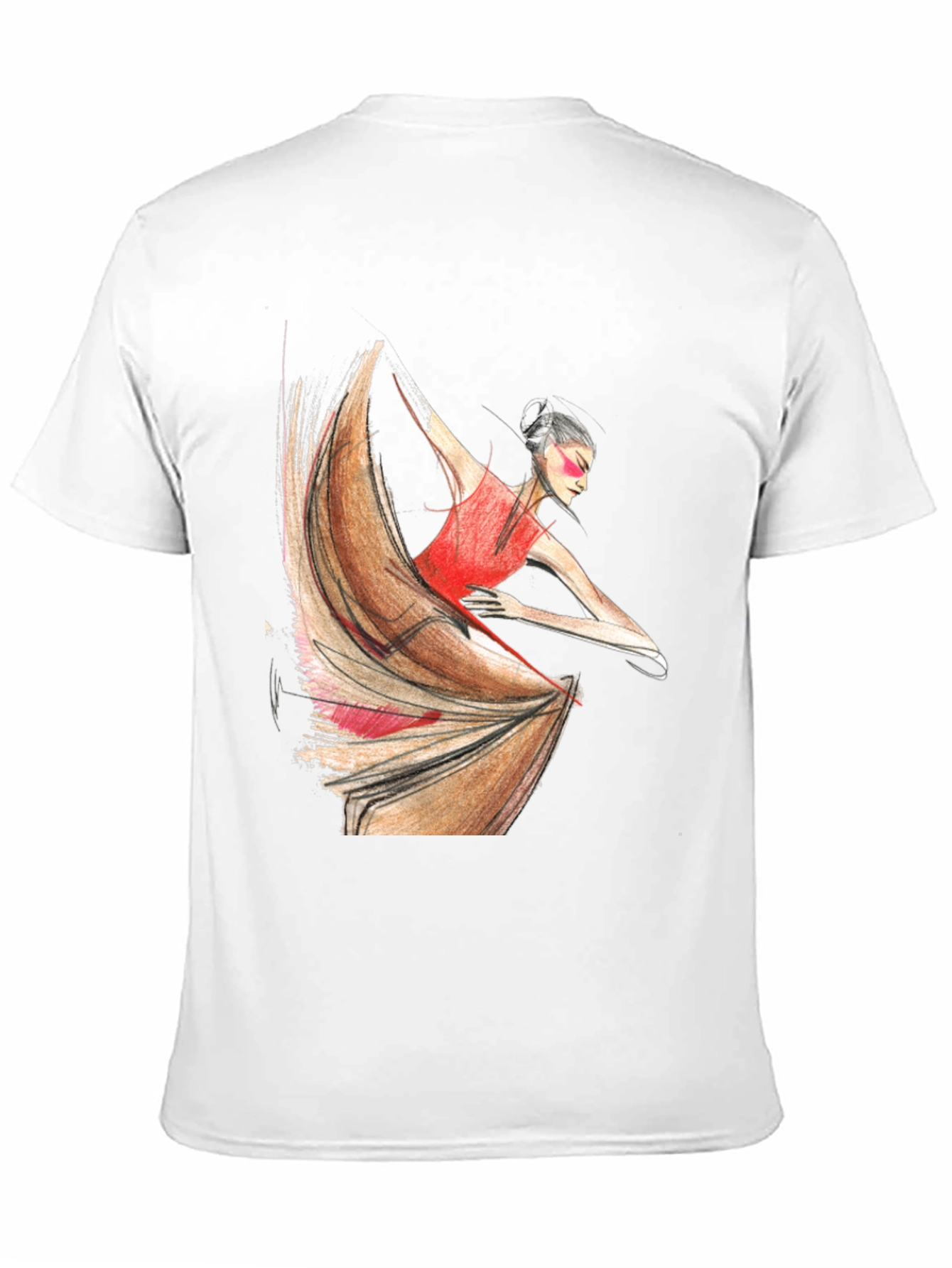 Flamenco Dancer Graphic Tee - Black Unisex T-Shirt