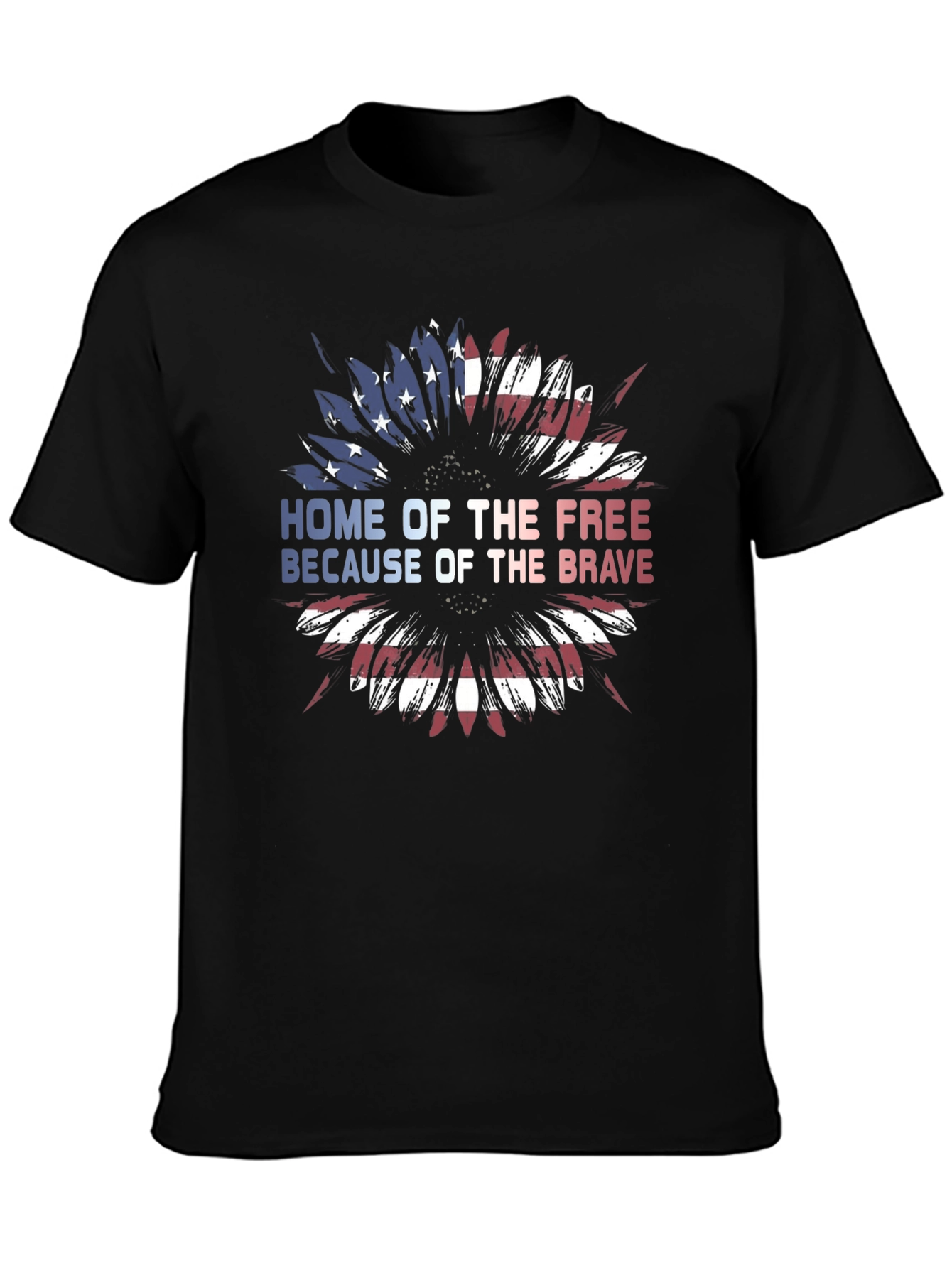 Patriotic Sunflower T-Shirt - Home of the Free