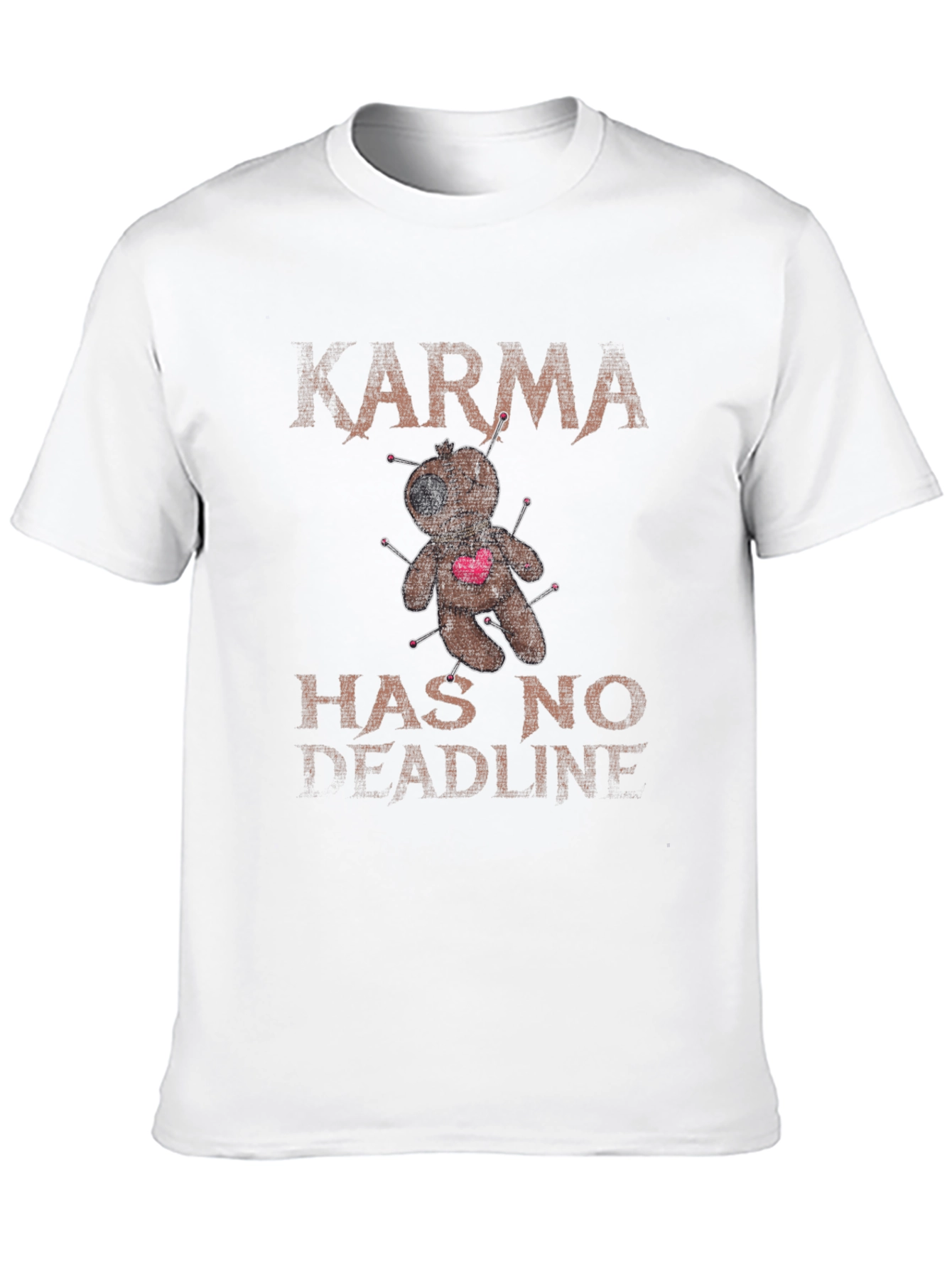 Karma Has No Deadline Voodoo Doll T-Shirt