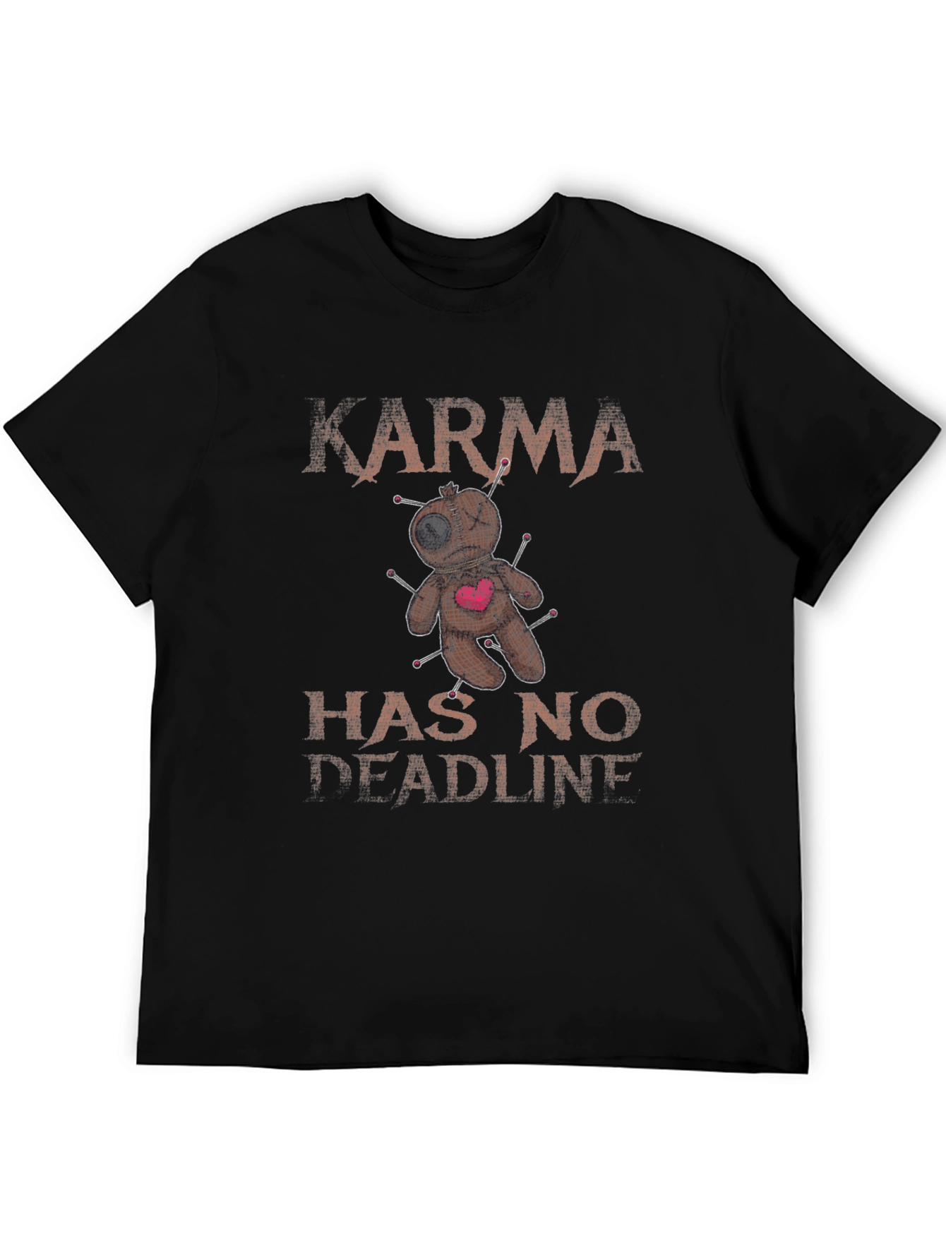 Karma Has No Deadline Voodoo Doll T-Shirt