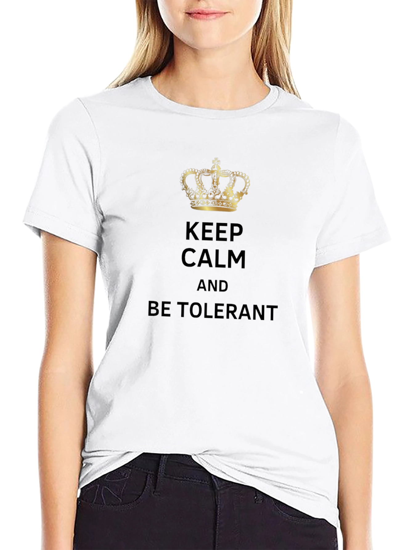 Keep Calm and Be Tolerant Graphic Tee
