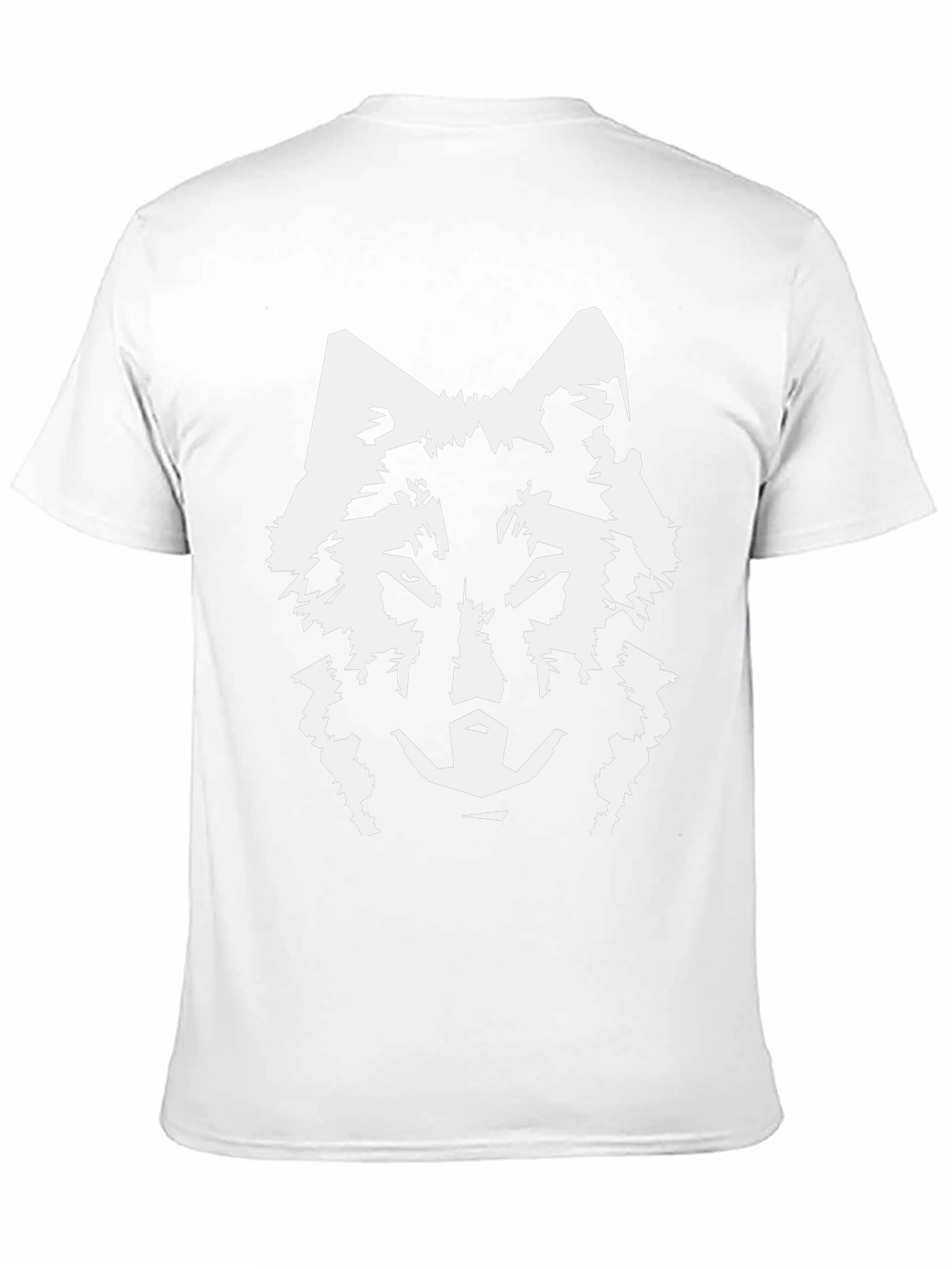 Wolf Graphic Tee - Black Cotton Blend T-Shirt