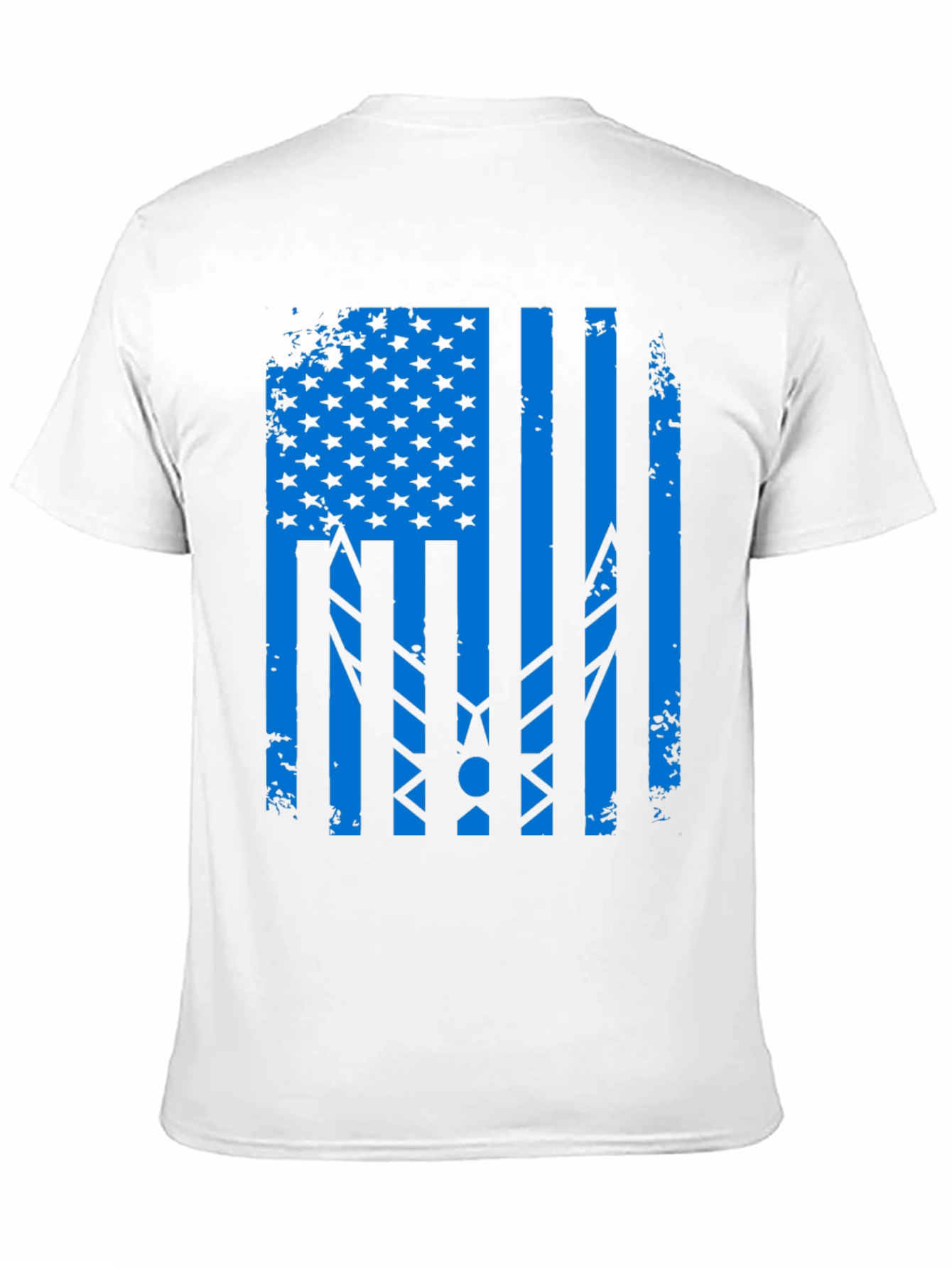 Distressed USA Air Force Flag Graphic T-Shirt