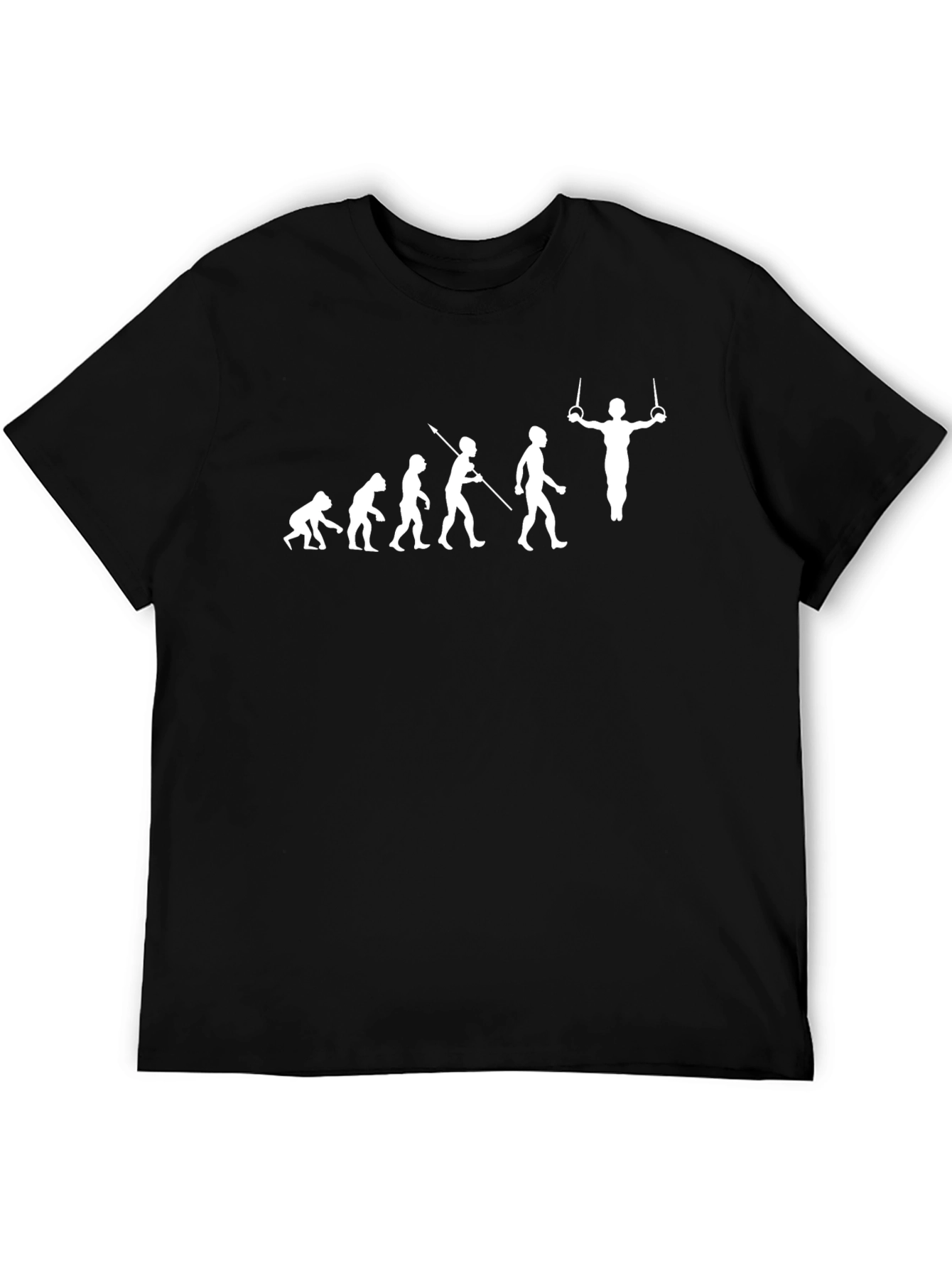Evolution of Gymnast Black T-Shirt