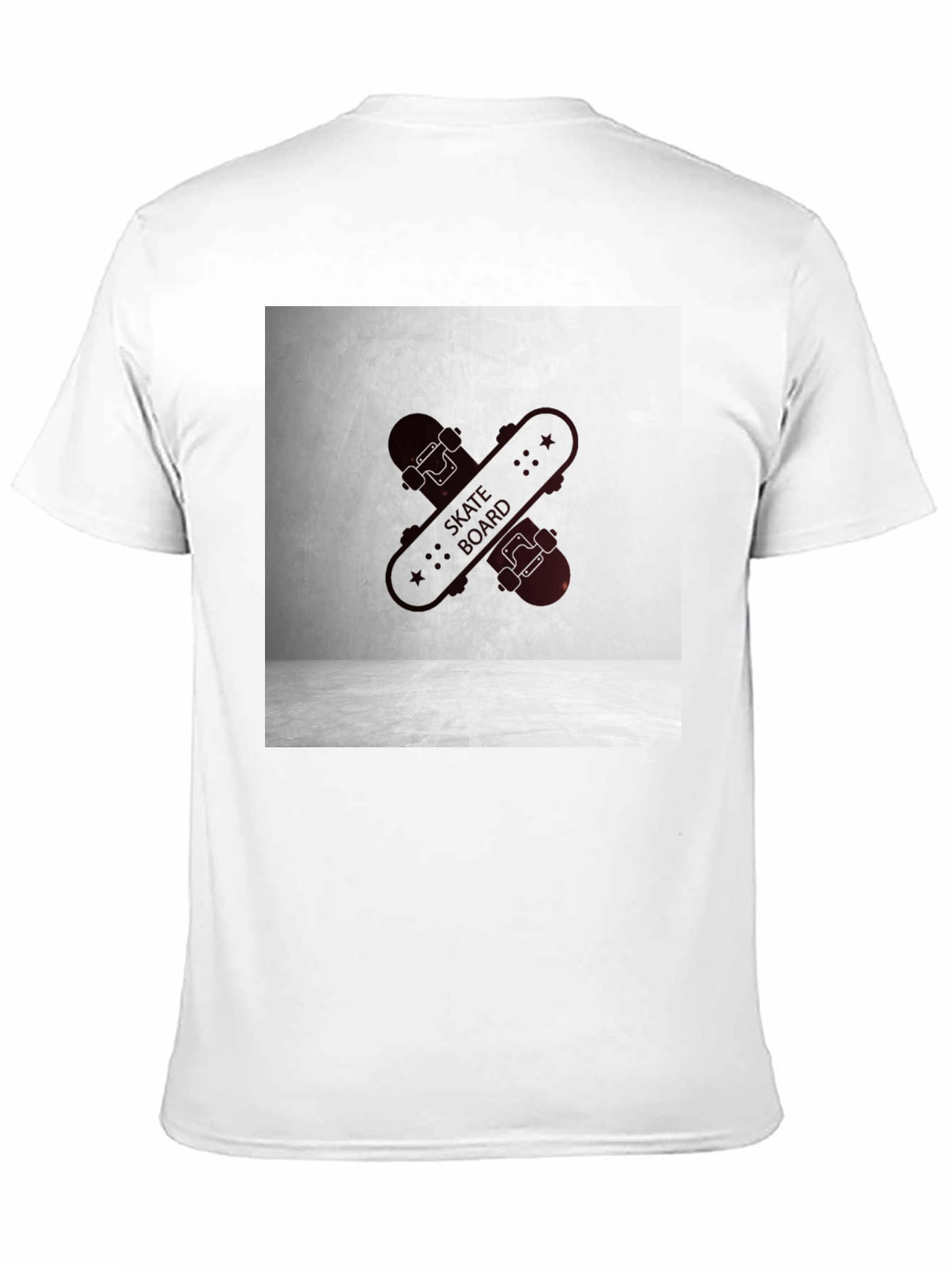 Black Skateboard Graphic Tee - Casual Streetwear Style