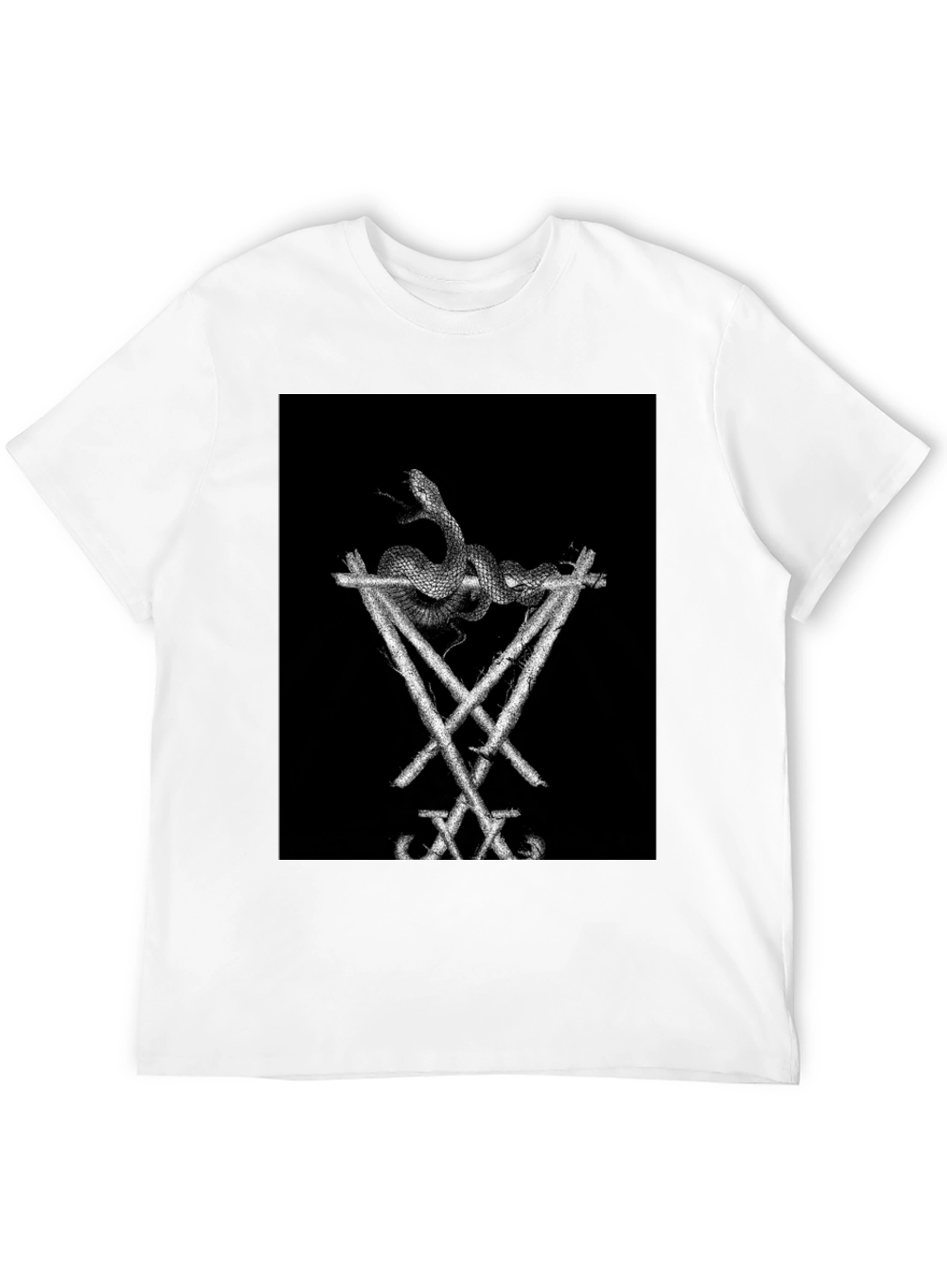 Snake & Sigil Black Graphic Tee