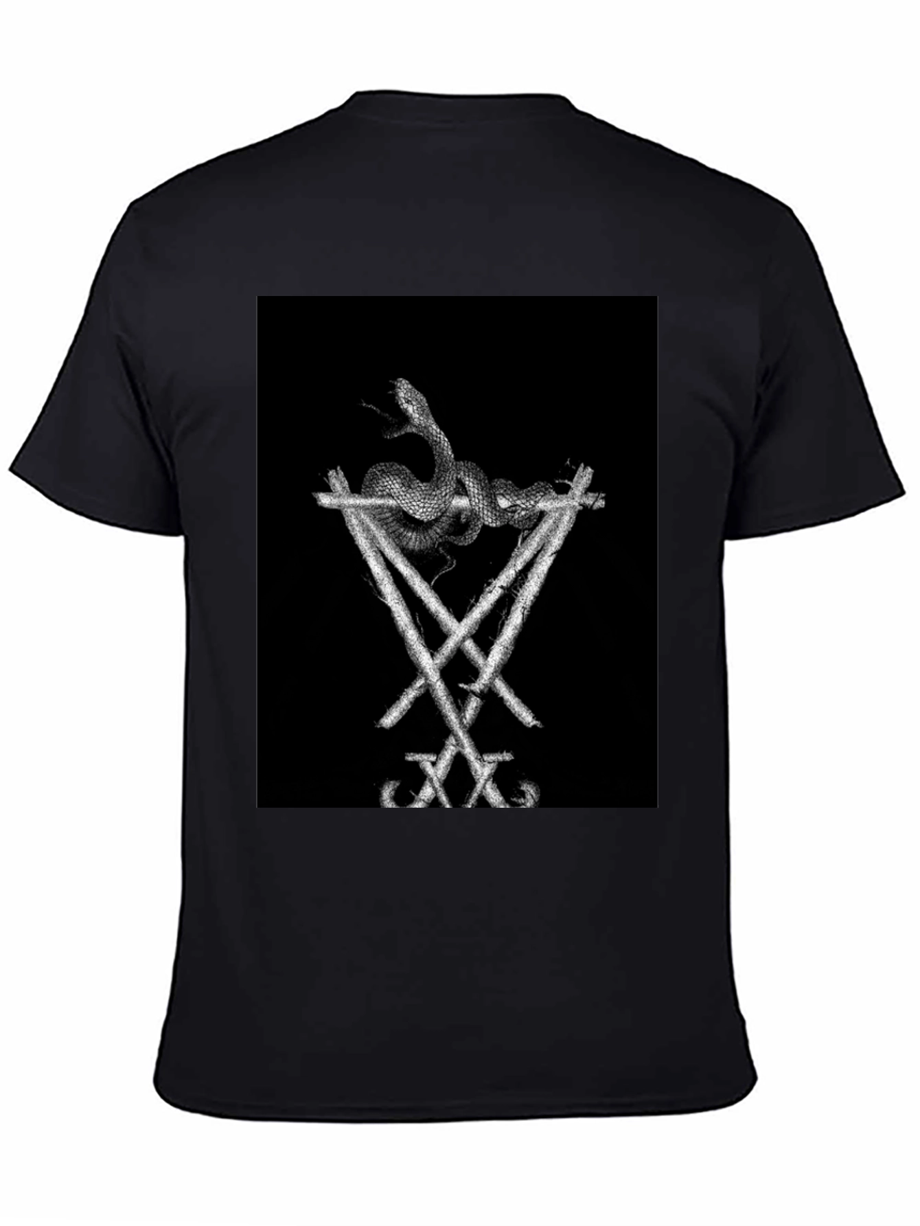 Snake & Sigil Black Graphic Tee
